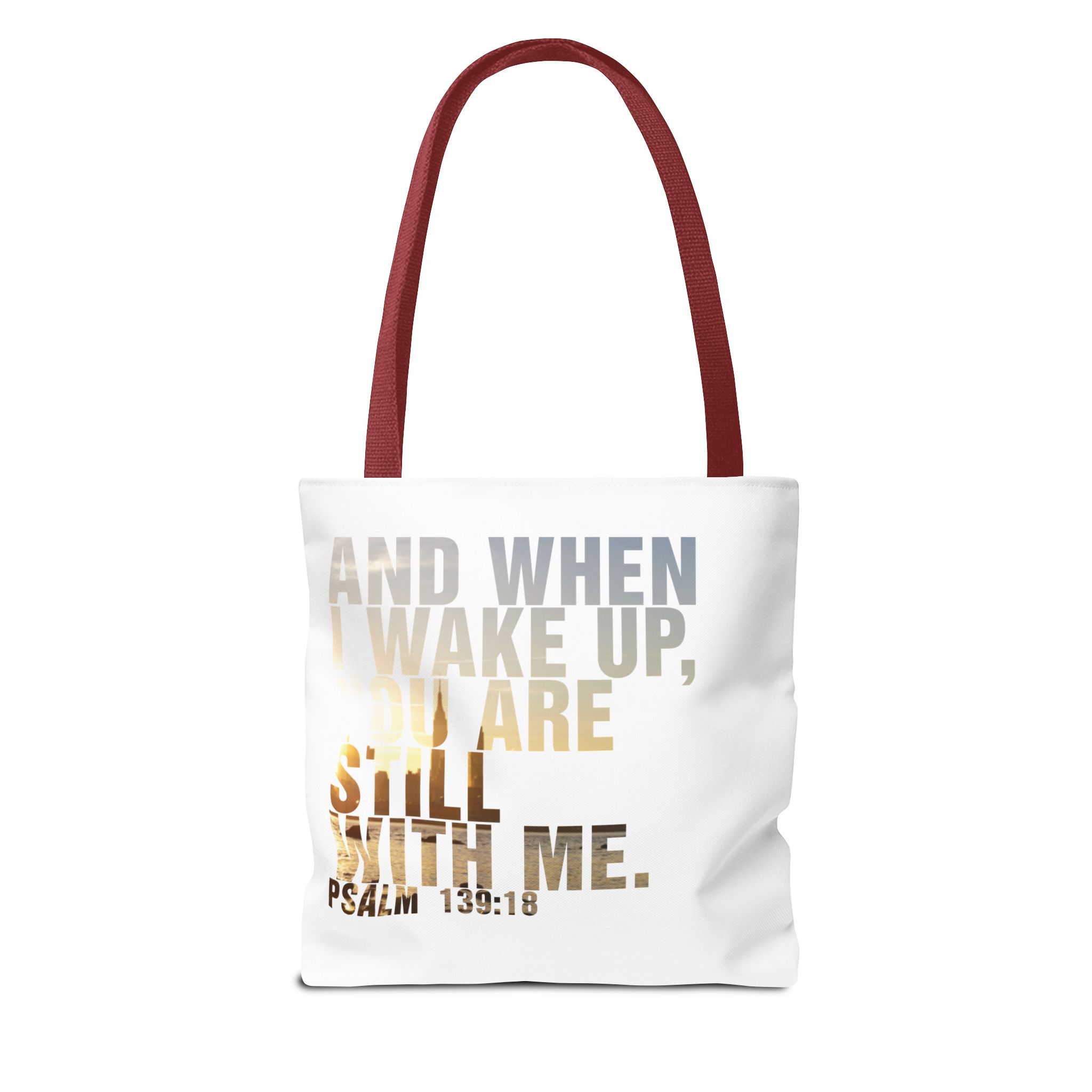 Inspirational 'And When I Wake Up' Tote Bag – Psalm 139:18, Durable & Stylish - Image 14