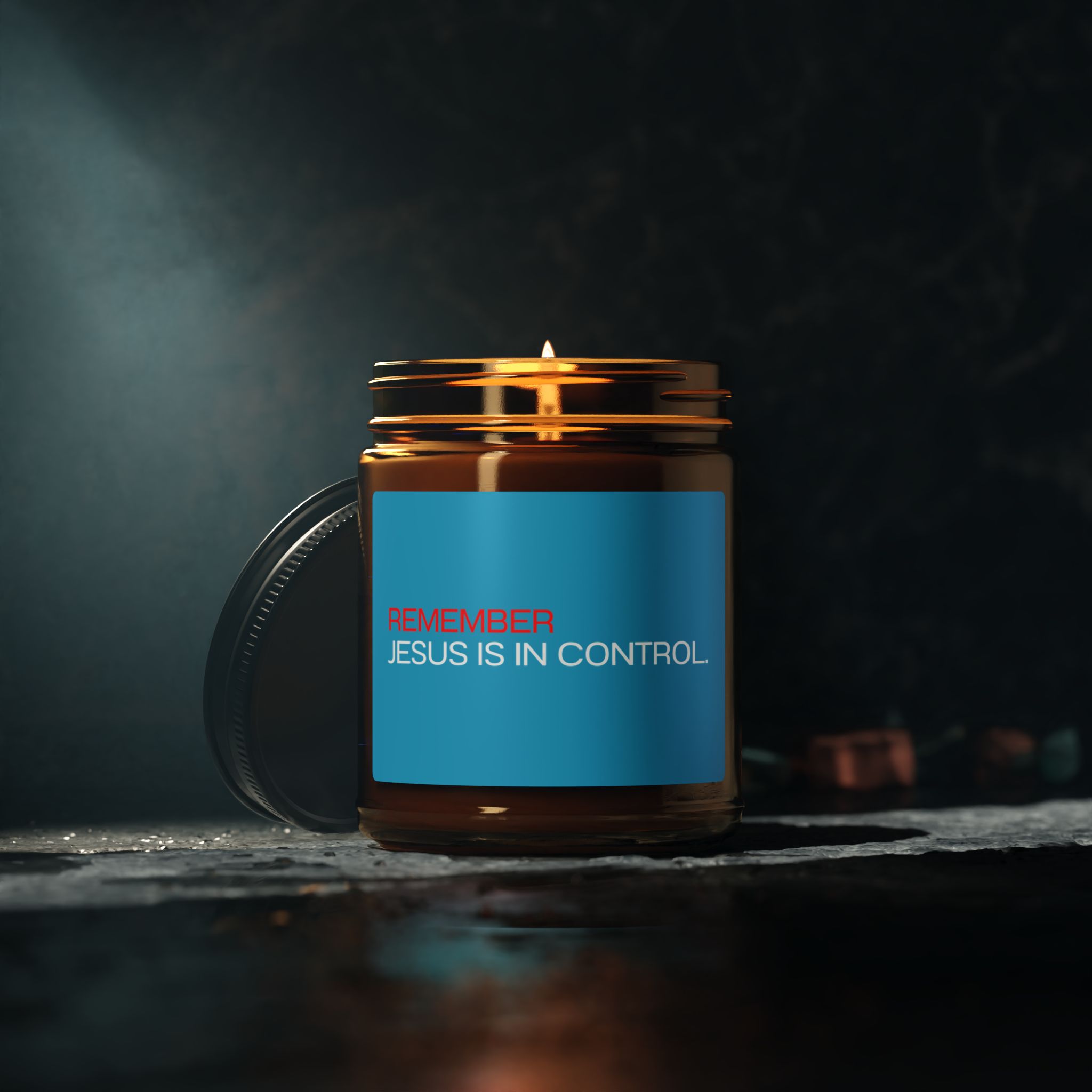 Remember: Jesus is in Control - Scented Candle - Christian Home Decor