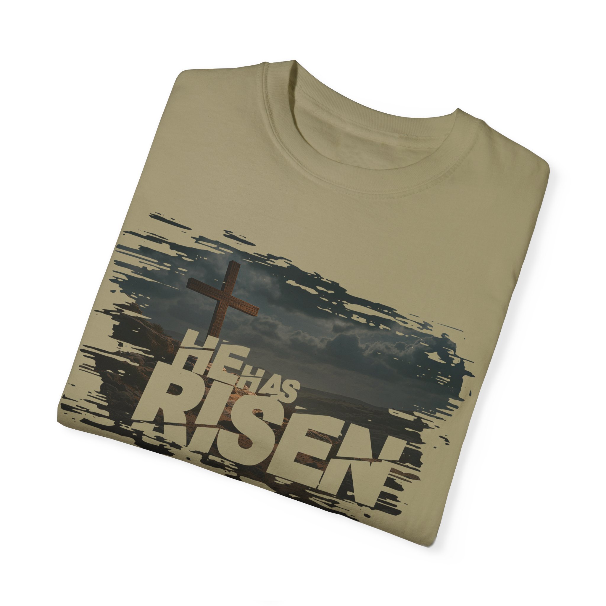 He Has Risen Matthew 28:6 v2 - Inspirational Unisex Christian T-Shirt by Love316 - Image 23