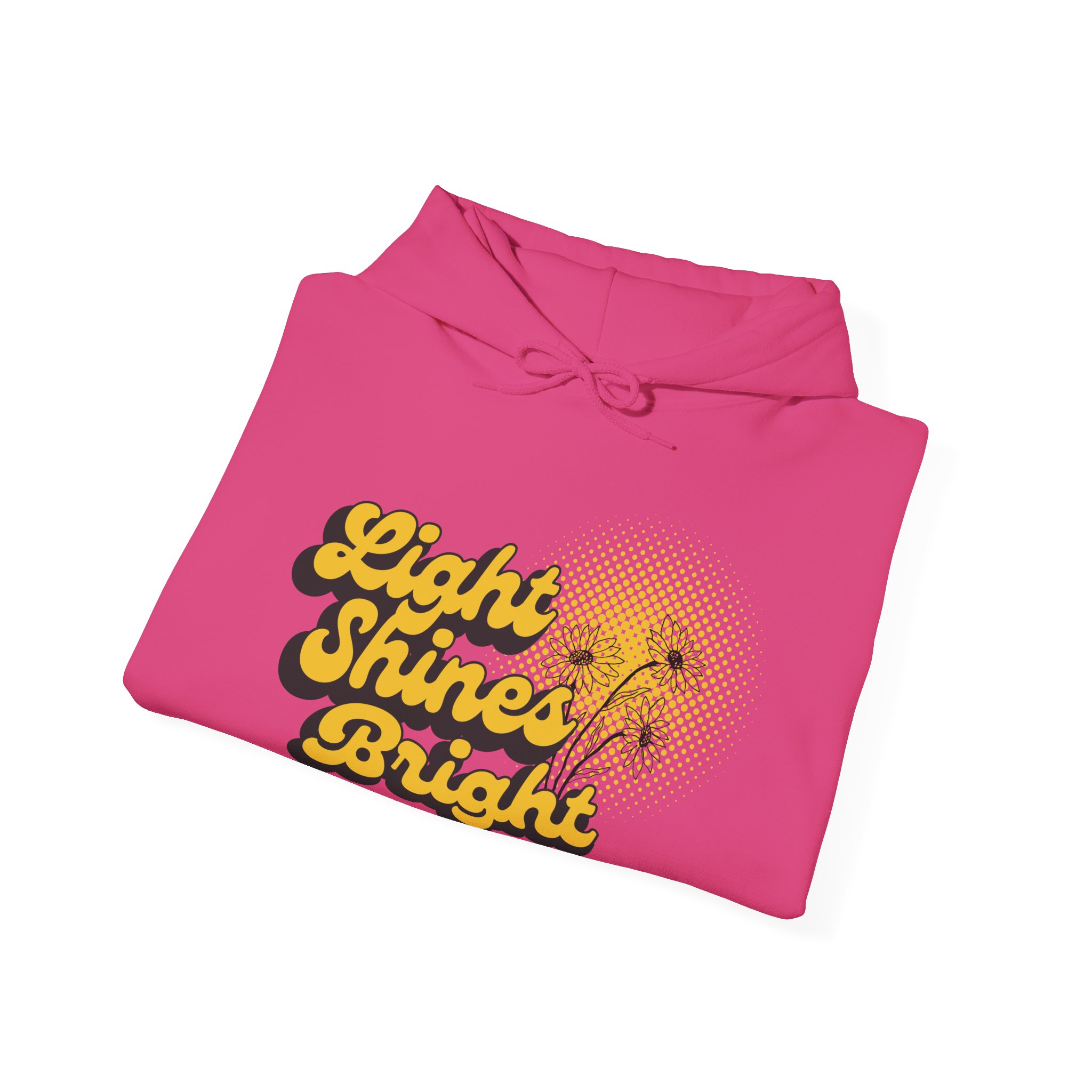 Women’s Hooded Sweatshirt: Light Shines Bright – Cozy & Inspirational Design - Image 30