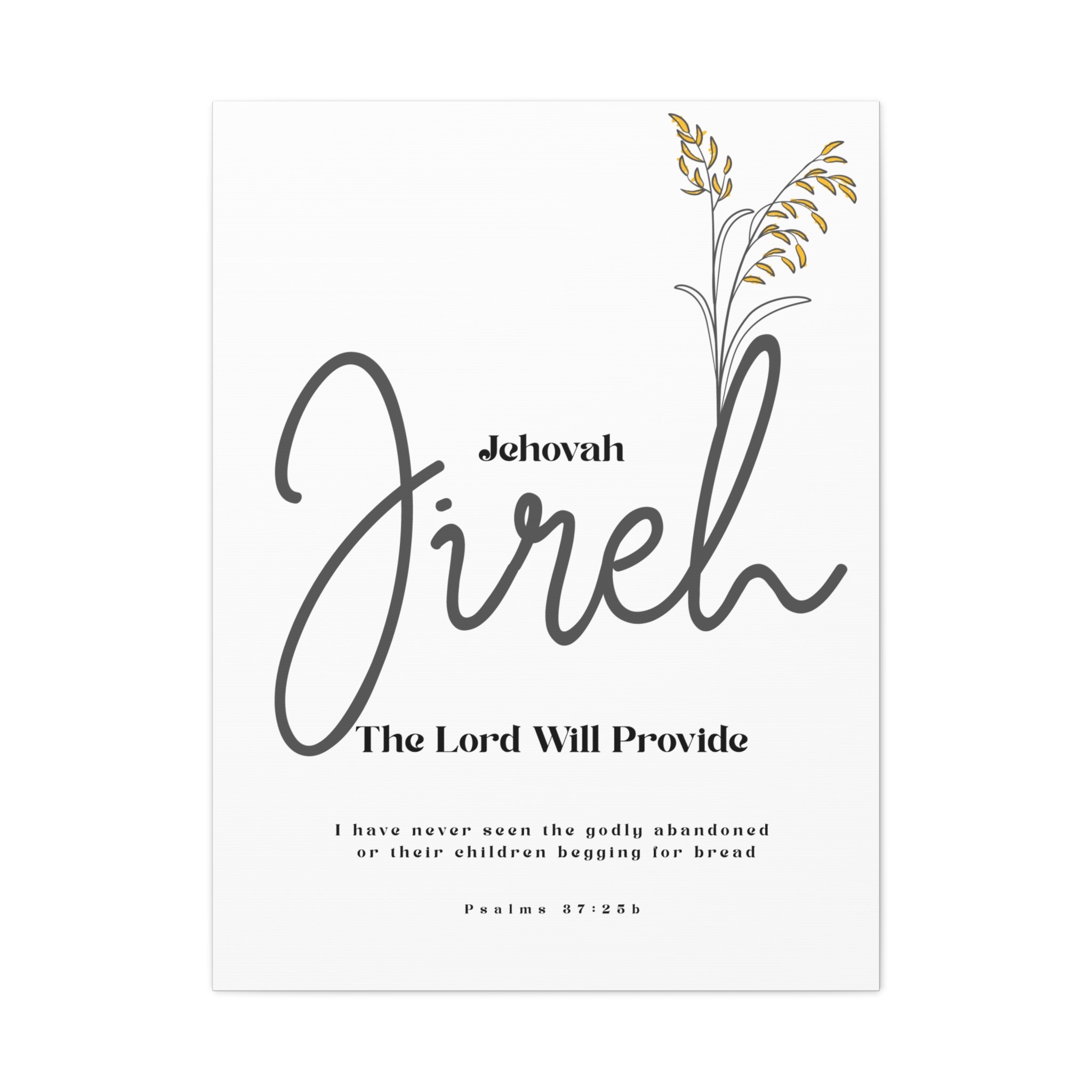 Jehovah Jireh Canvas - Minimalist 'The Lord Will Provide' Wall Art, Ready to Hang - Image 17