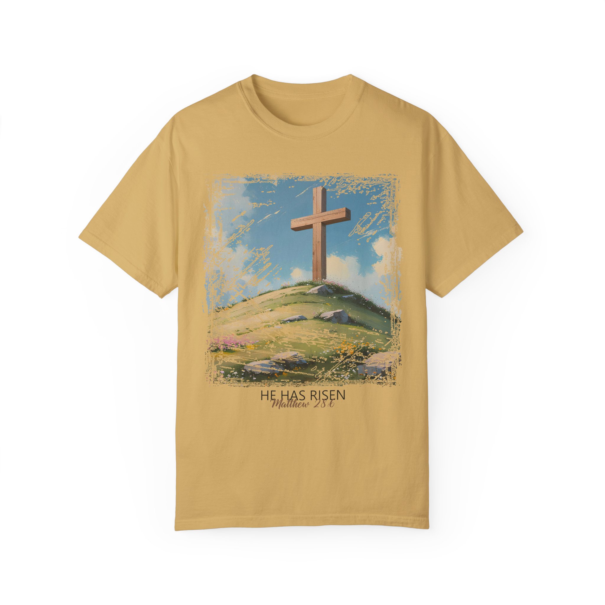 He Has Risen Matthew 28:6 - Inspirational Christian T-Shirt by Love316
