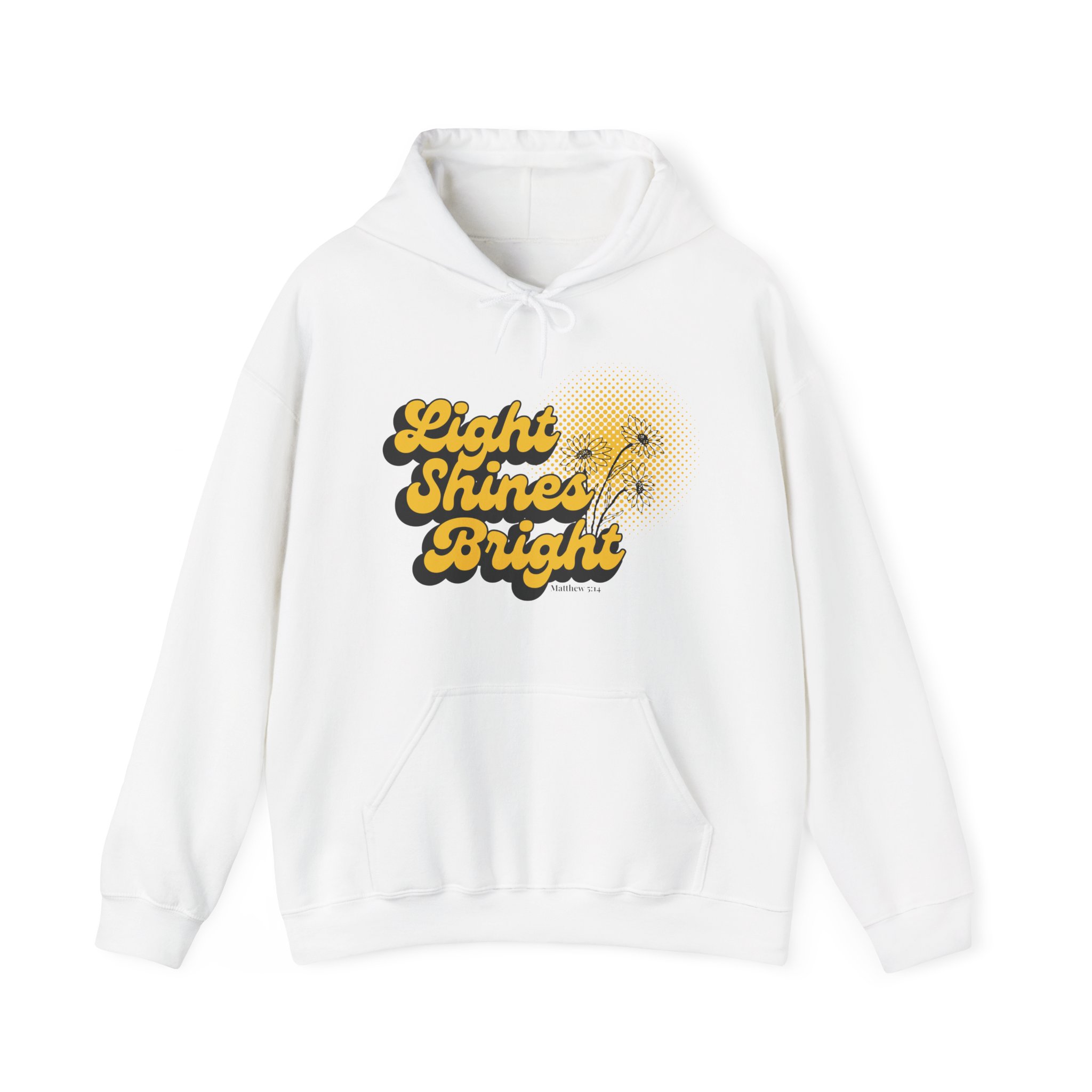 Women’s Hooded Sweatshirt: Light Shines Bright – Cozy & Inspirational Design - Image 8