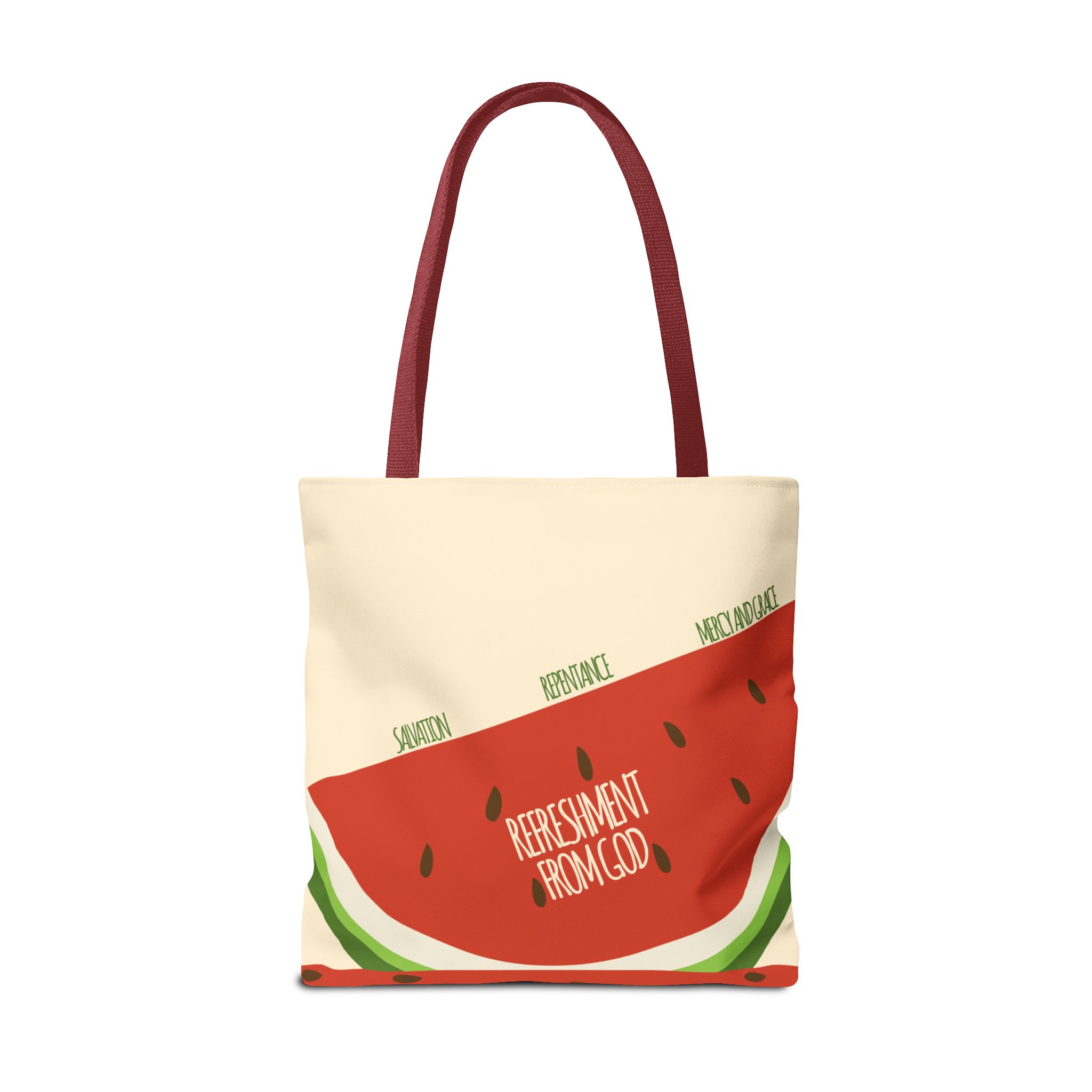 Watermelon Tote Bag - 'Salvation, Repentance, Mercy & Grace' Design, Perfect for Summer - Image 14