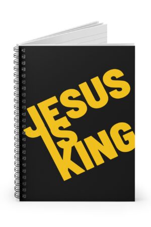 Jesus is King - Spiral Notebook - Bold Christian Design