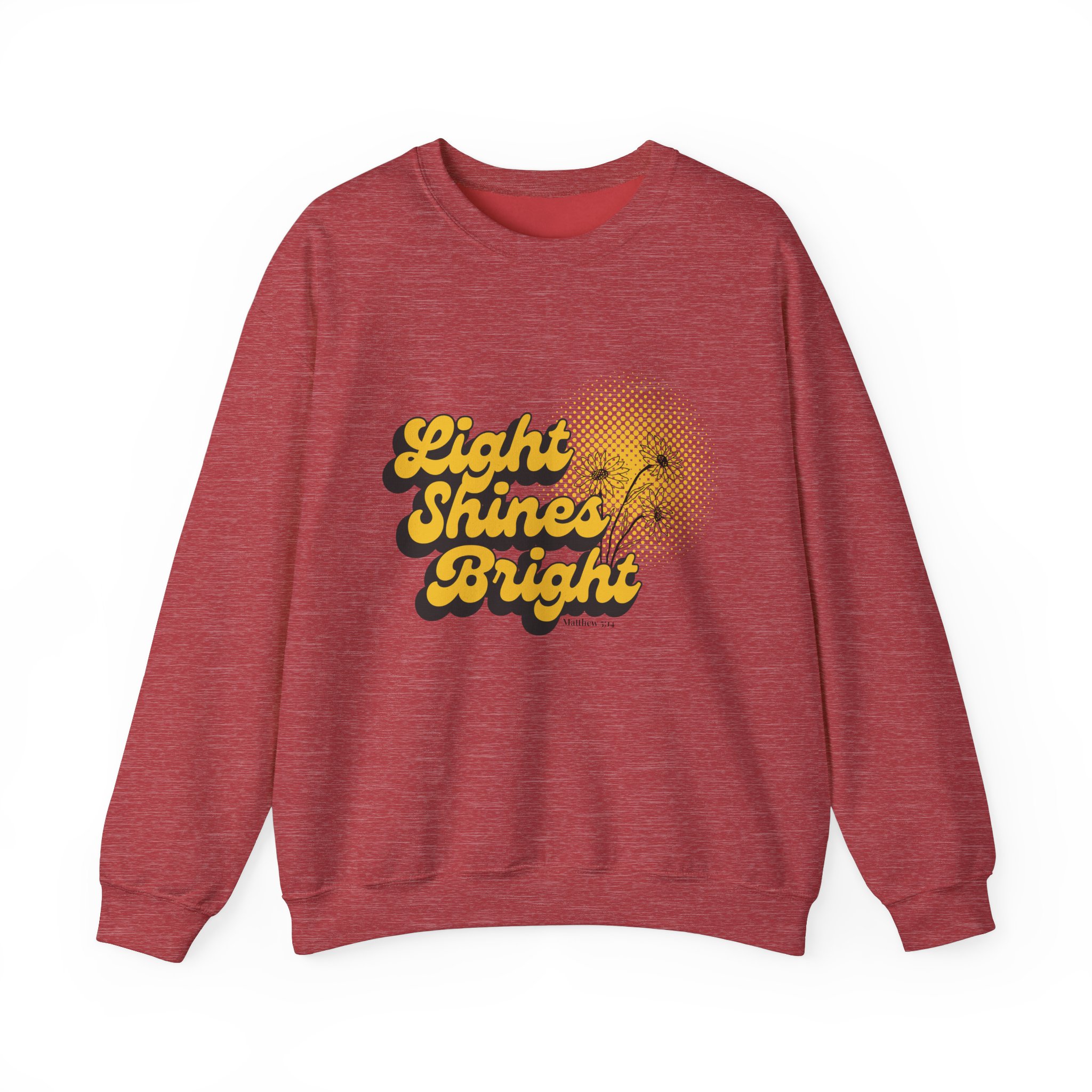 Light Shines Bright, Sweatshirt - Matthew 5:14, Christian Apparel - Image 32