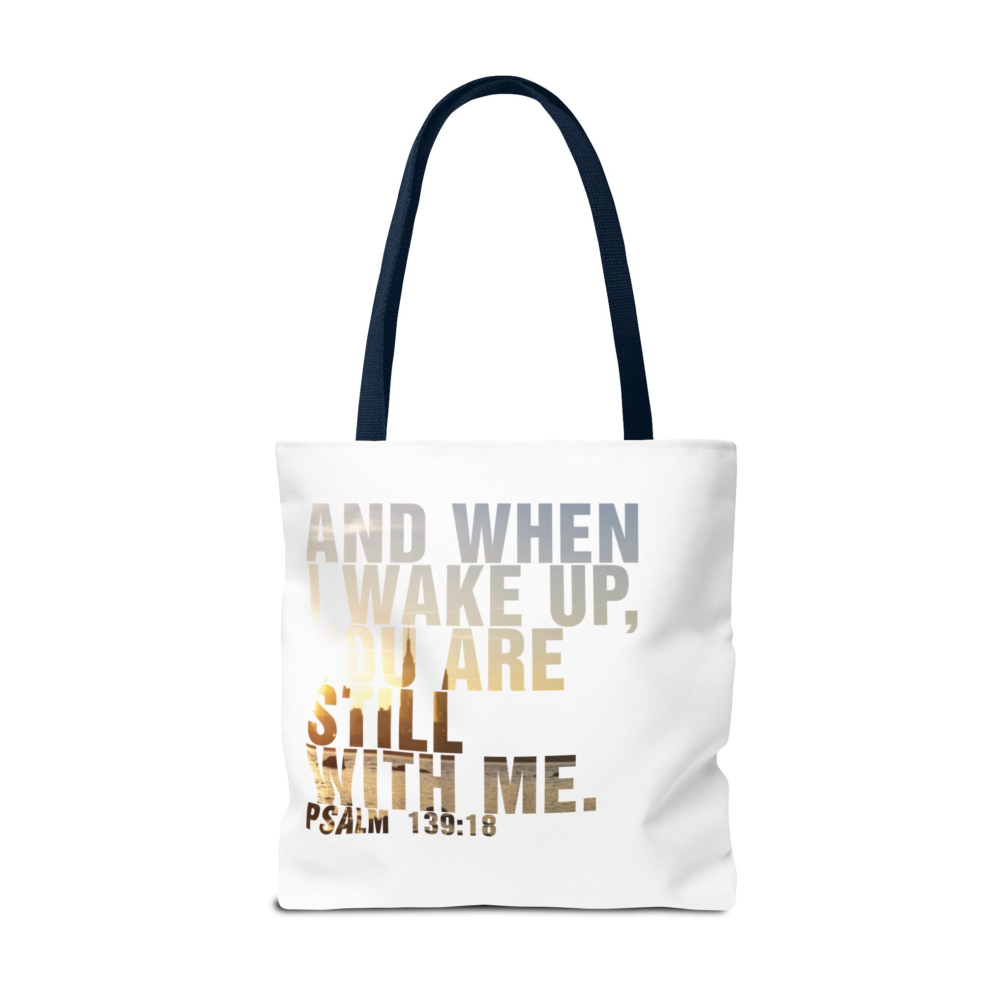 Inspirational 'And When I Wake Up' Tote Bag – Psalm 139:18, Durable & Stylish - Image 58