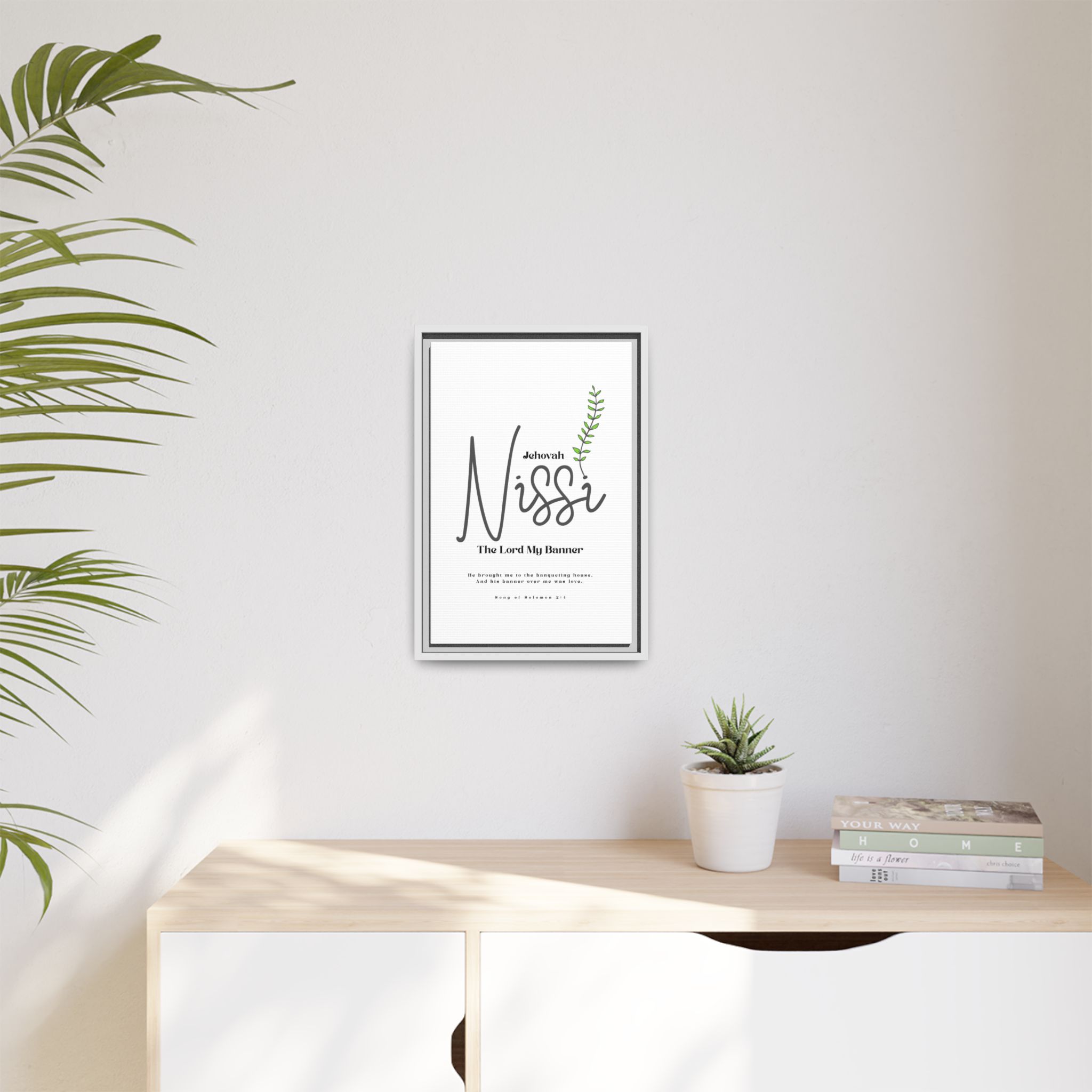 Jehovah Nissi Framed Canvas - "The Lord My Banner" Multi-Color Victory Wall Art - Image 35