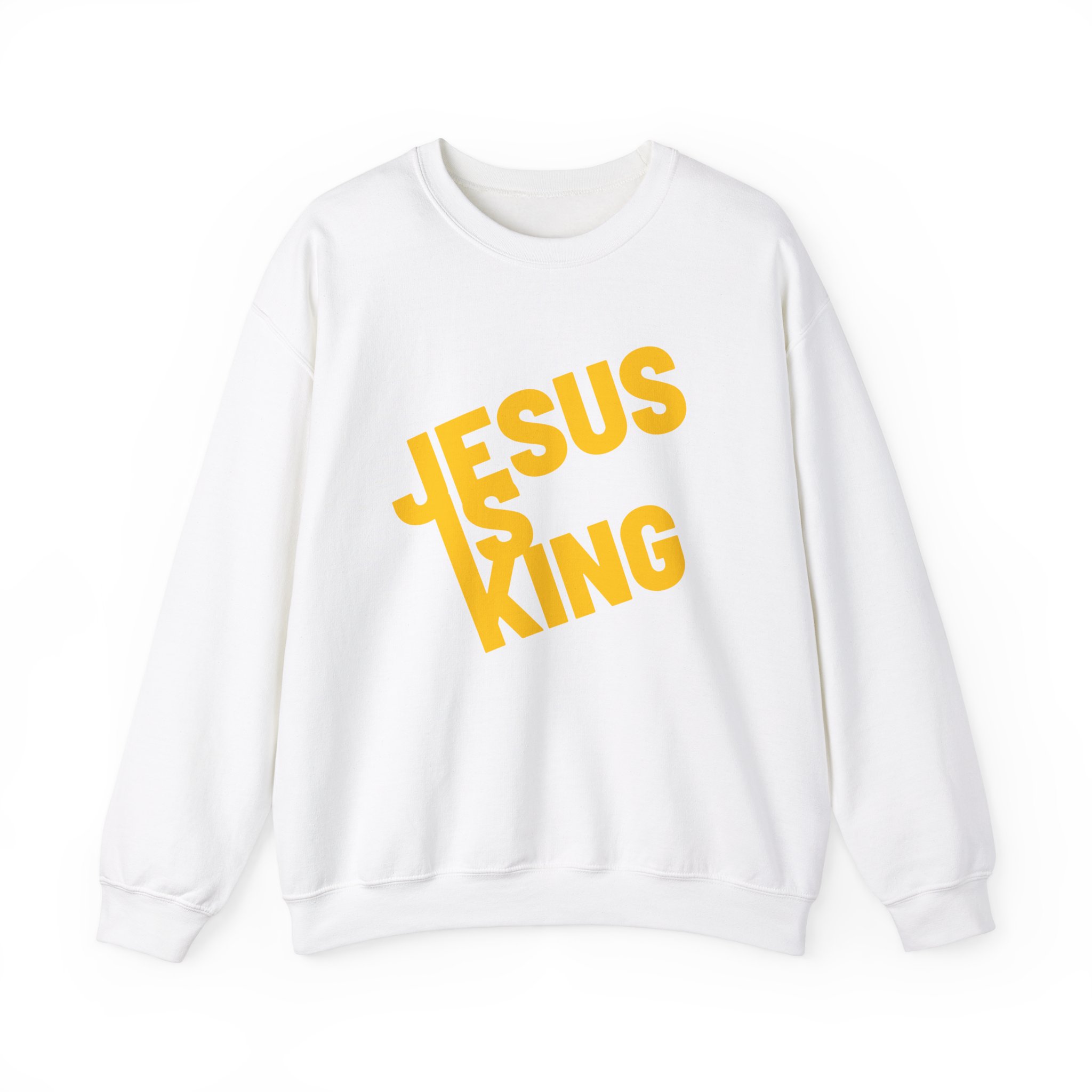 Jesus is King - Sweatshirt - Christian Apparel, Unisex Heavy Blend - Image 5