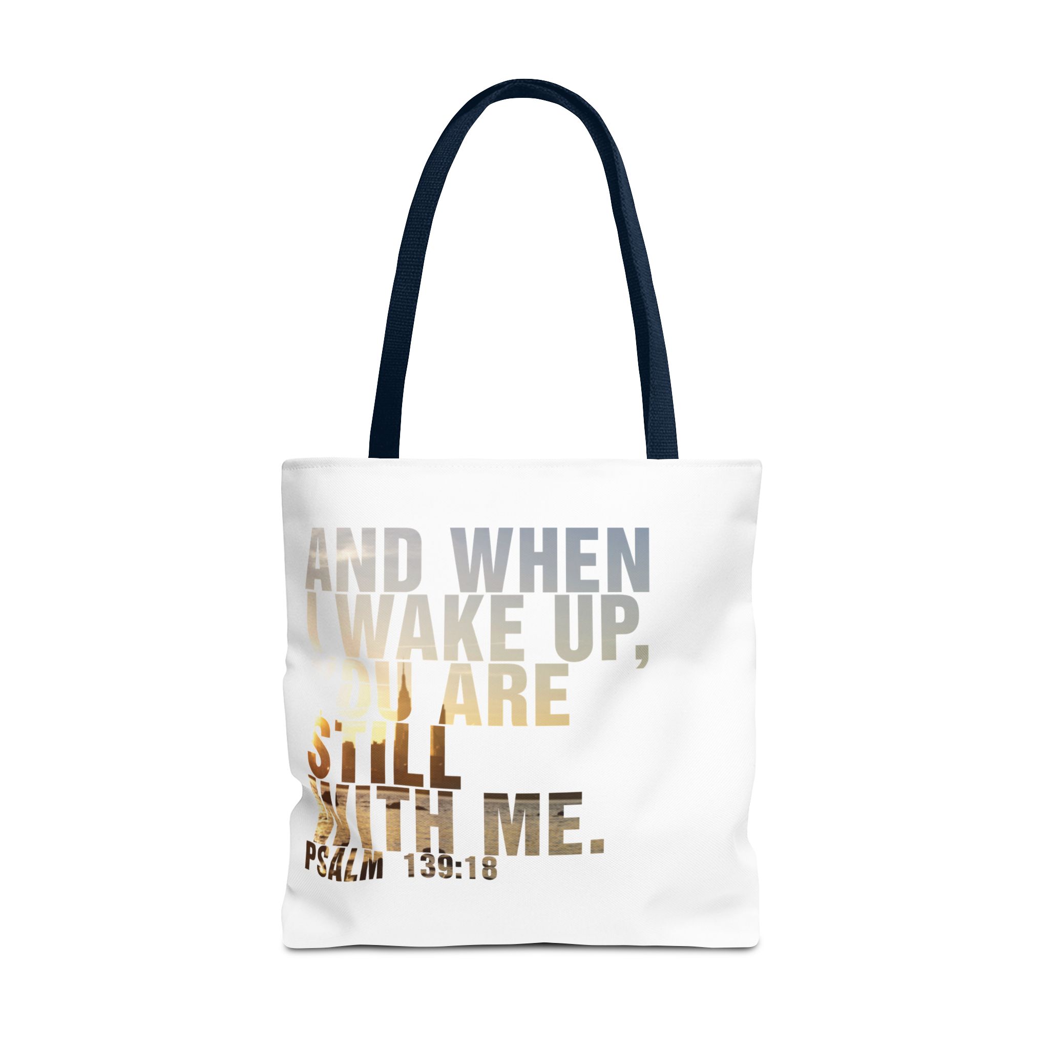 Inspirational 'And When I Wake Up' Tote Bag – Psalm 139:18, Durable & Stylish - Image 57