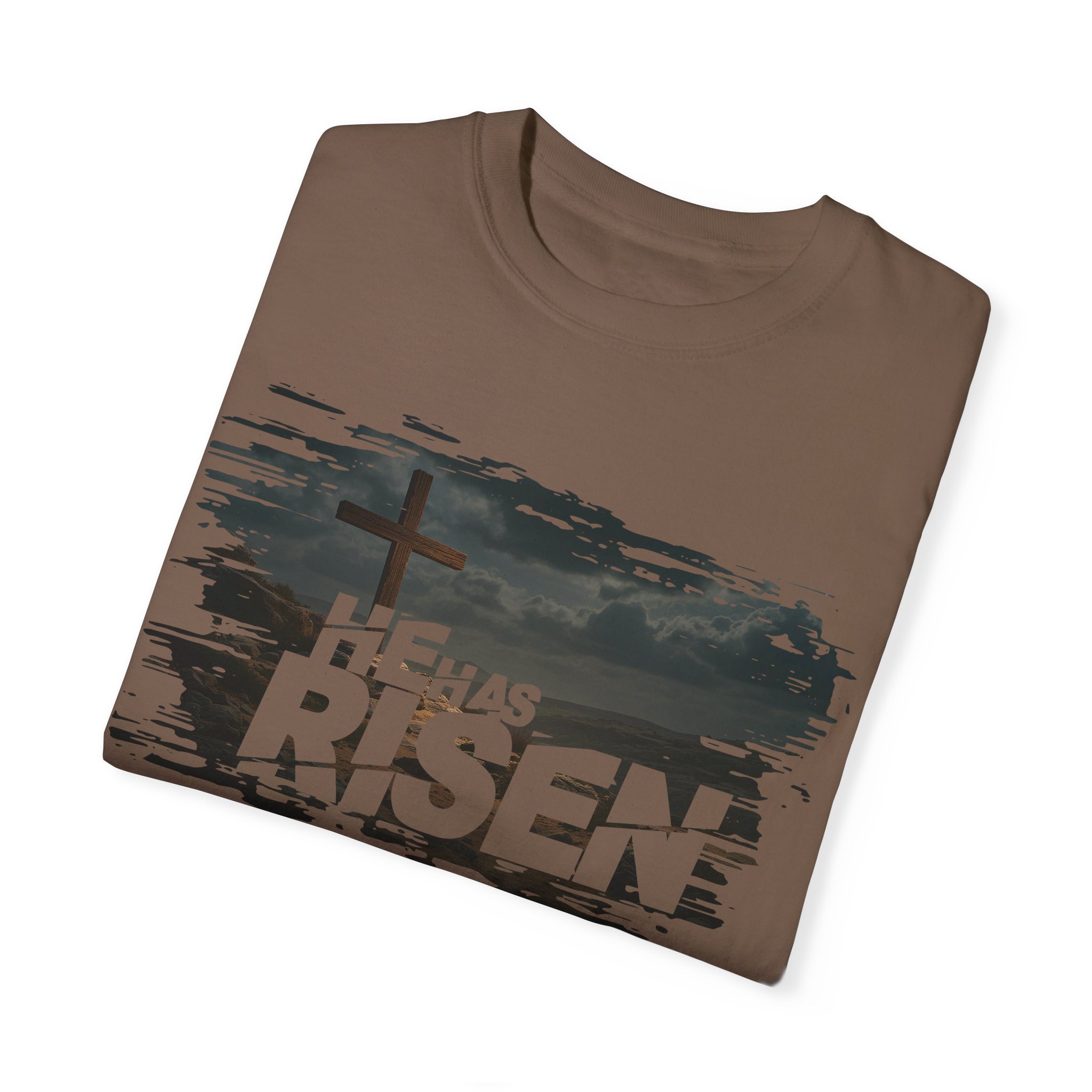 He Has Risen Matthew 28:6 v2 - Inspirational Unisex Christian T-Shirt by Love316 - Image 27