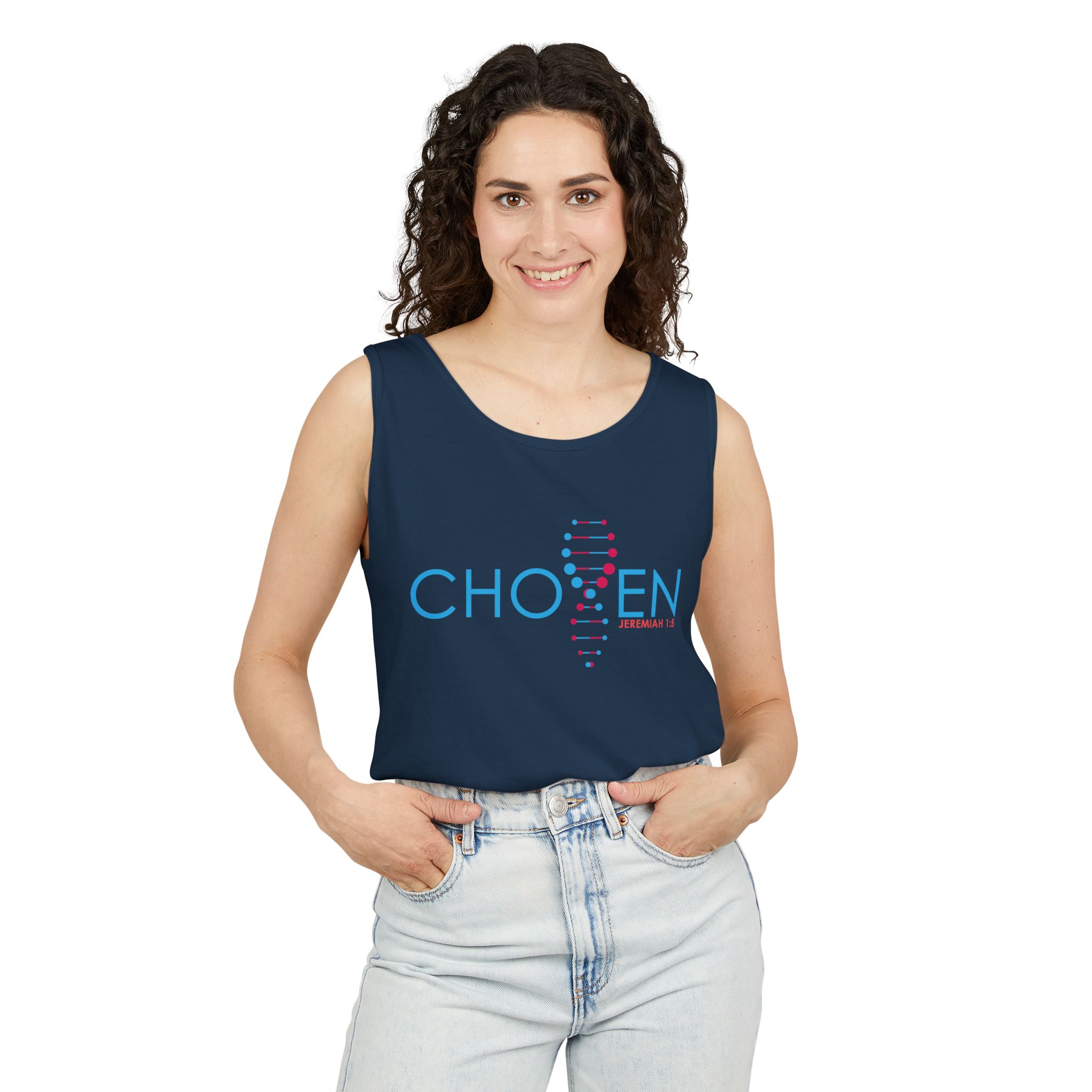 Chosen / DNA - Faith-Inspired Unisex Tank - Image 2