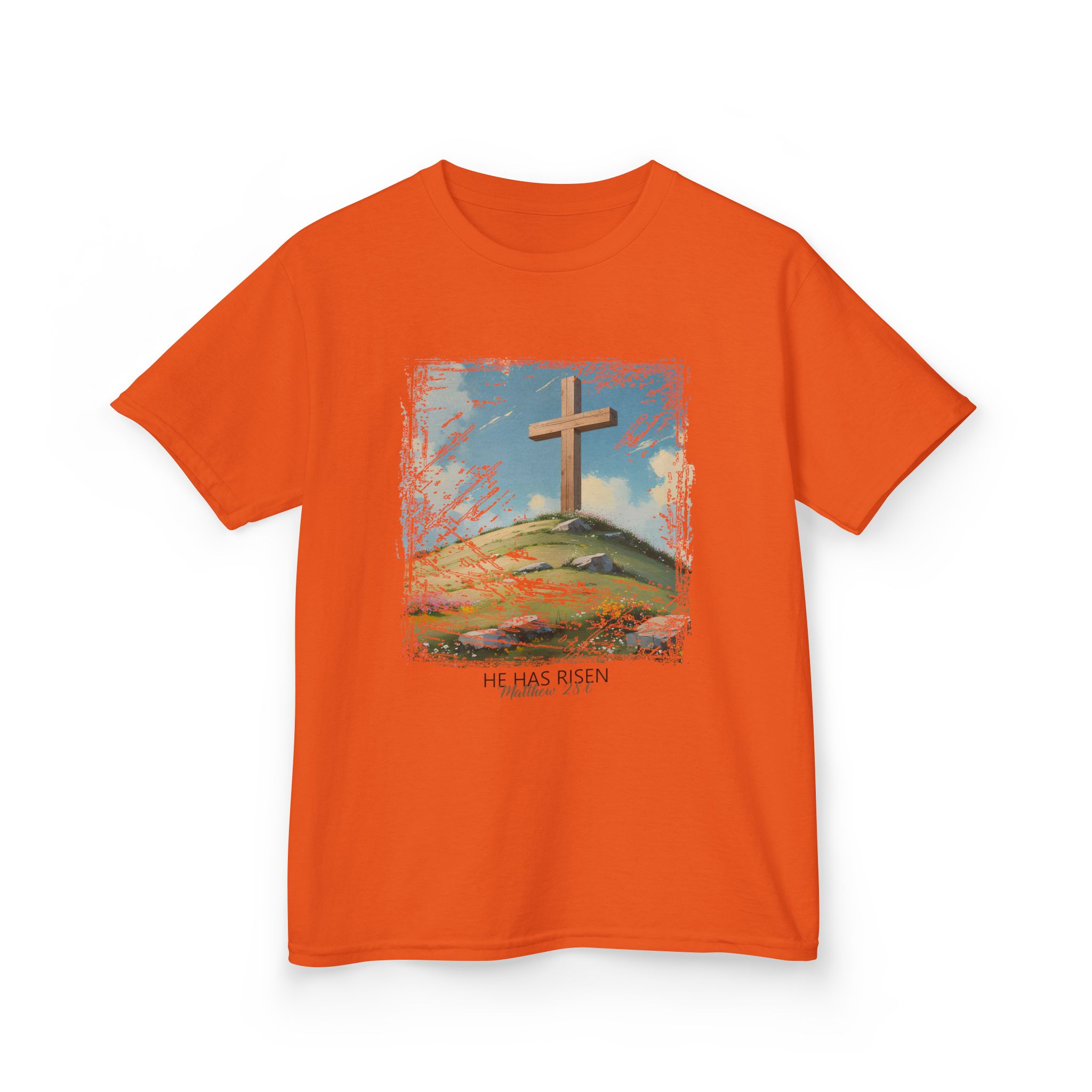He Has Risen Matthew 28:6 - Inspirational Kids Christian T-Shirt by Love316 - Image 10