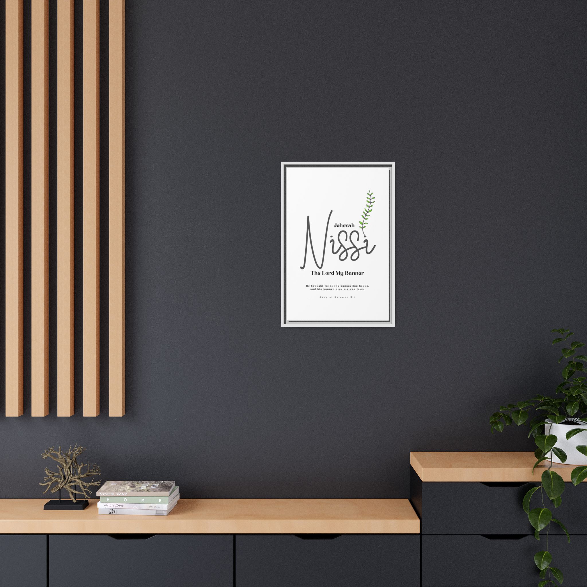 Jehovah Nissi Framed Canvas - "The Lord My Banner" Multi-Color Victory Wall Art - Image 48