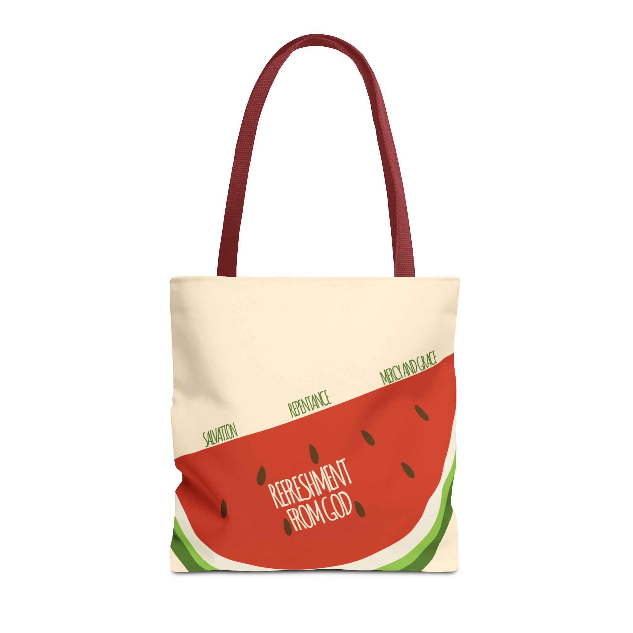 Watermelon Tote Bag - 'Salvation, Repentance, Mercy & Grace' Design, Perfect for Summer - Image 9