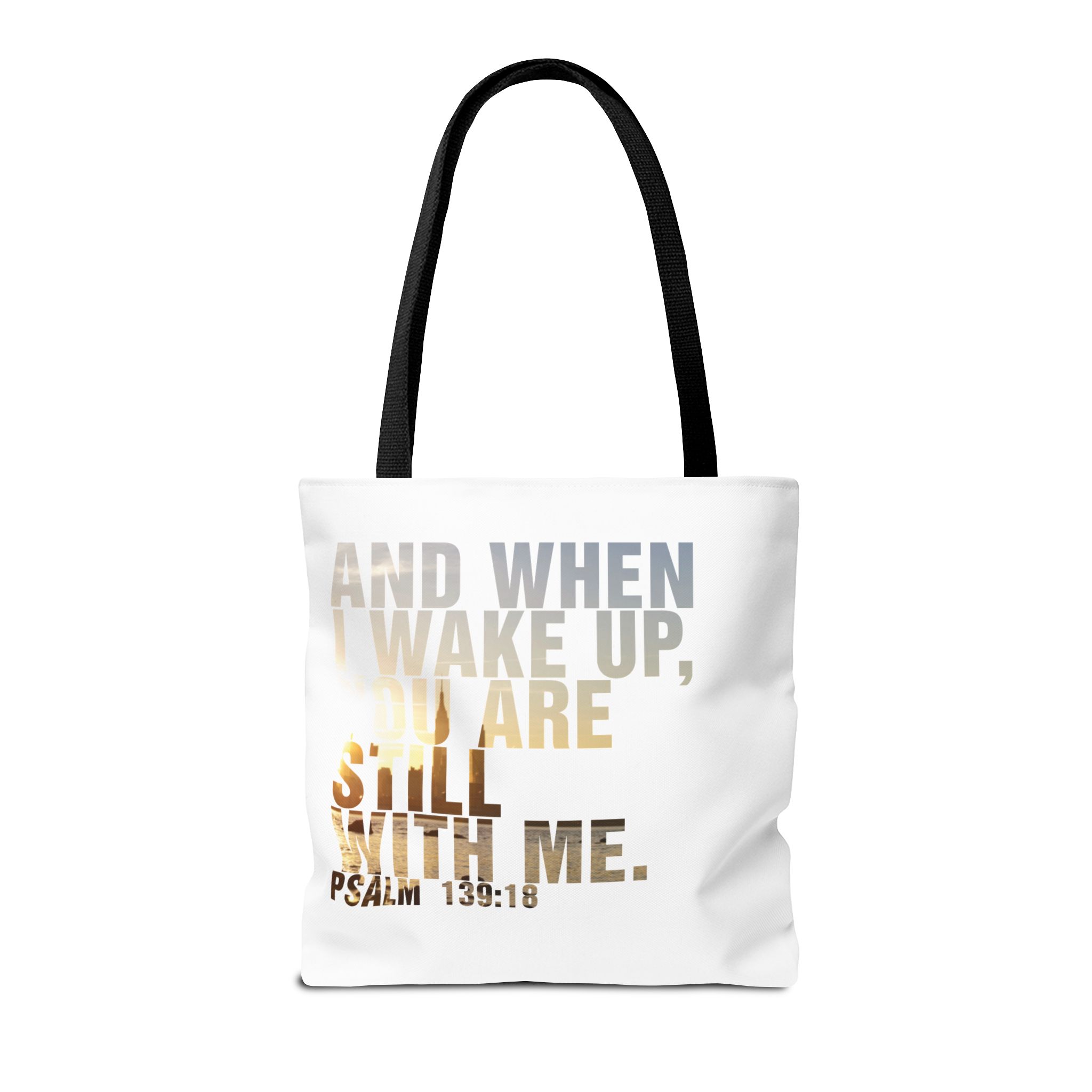 Inspirational 'And When I Wake Up' Tote Bag – Psalm 139:18, Durable & Stylish - Image 6