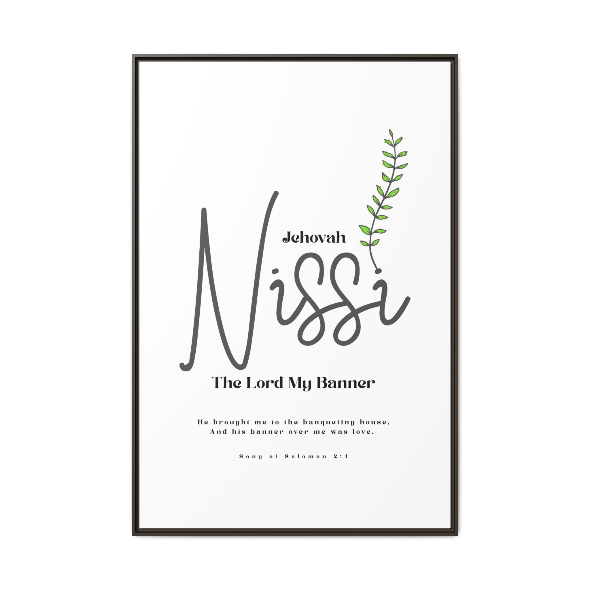 Jehovah Nissi Framed Canvas - "The Lord My Banner" Multi-Color Victory Wall Art - Image 53