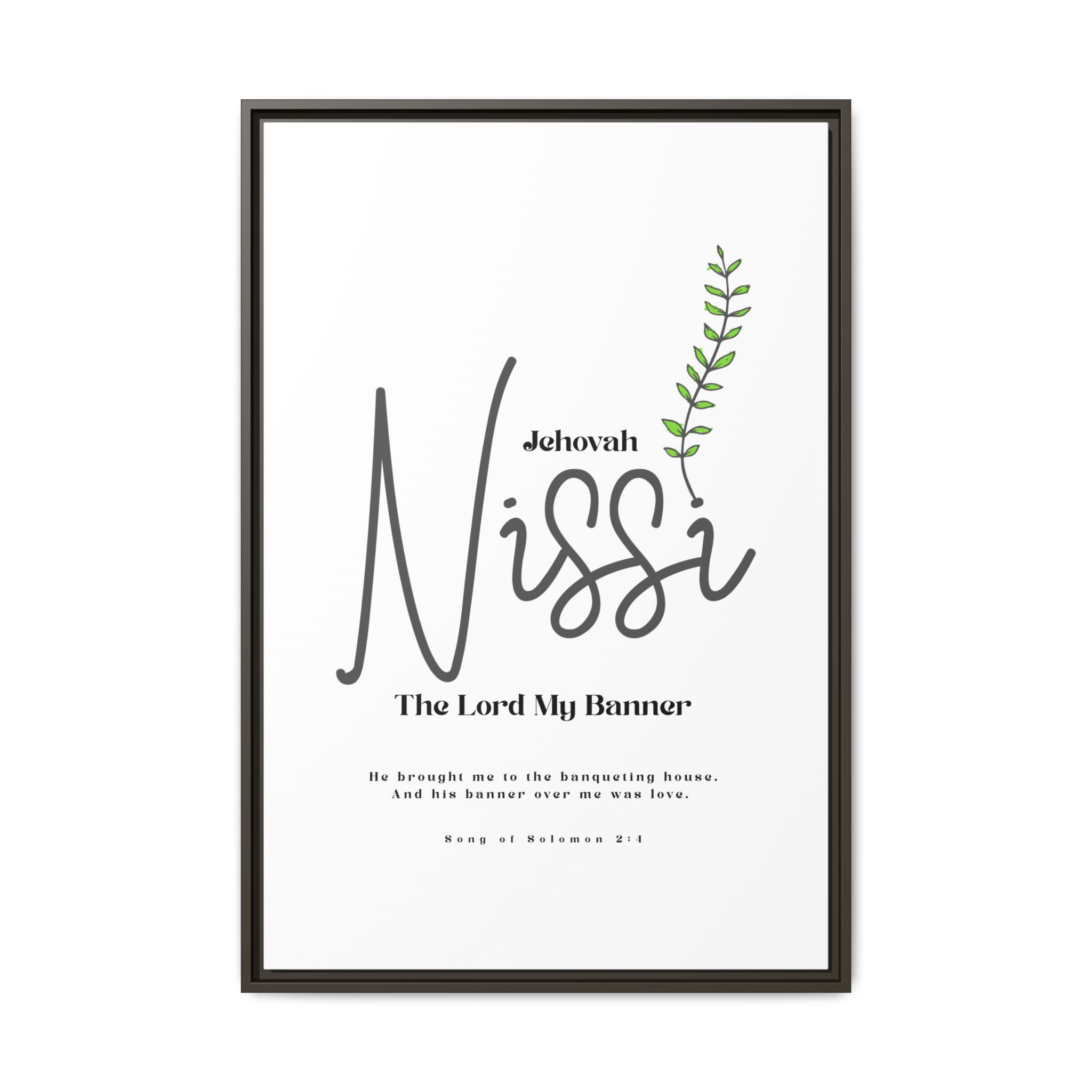 Jehovah Nissi Framed Canvas - "The Lord My Banner" Multi-Color Victory Wall Art - Image 9