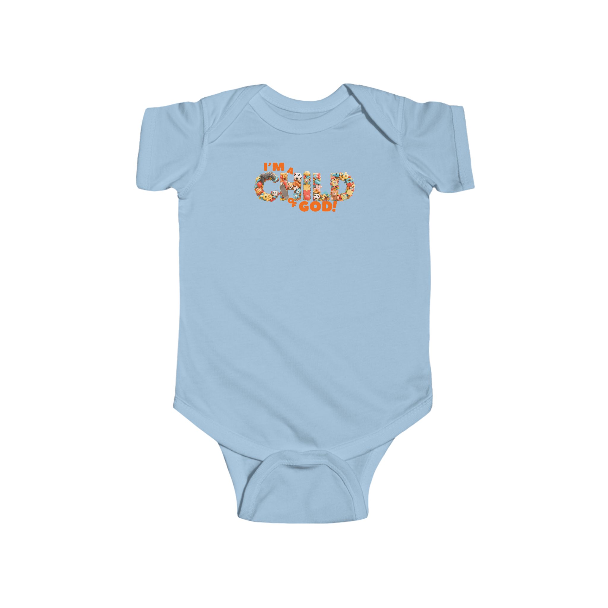 Infant Bodysuit: I Am a Child of God – Playful & Inspirational Design - Image 5