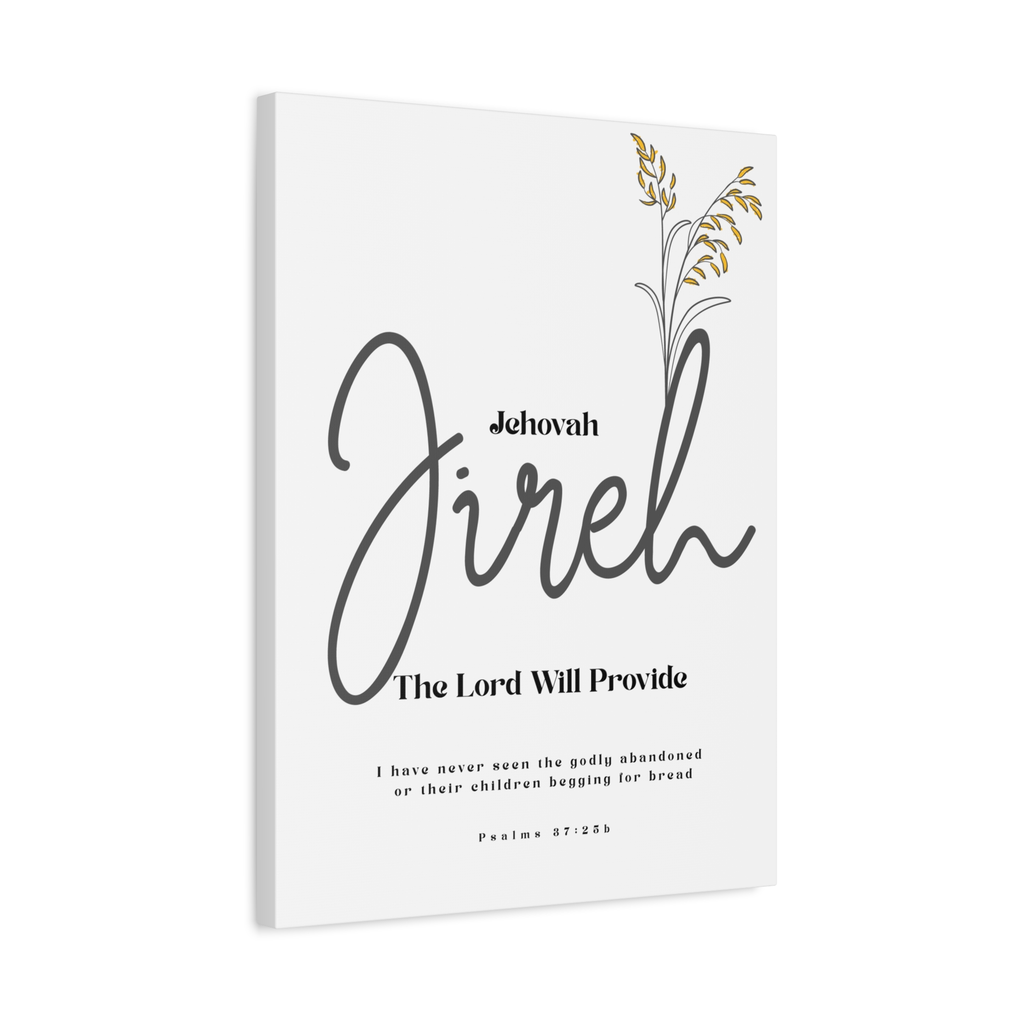 Jehovah Jireh Canvas - Minimalist 'The Lord Will Provide' Wall Art, Ready to Hang - Image 10