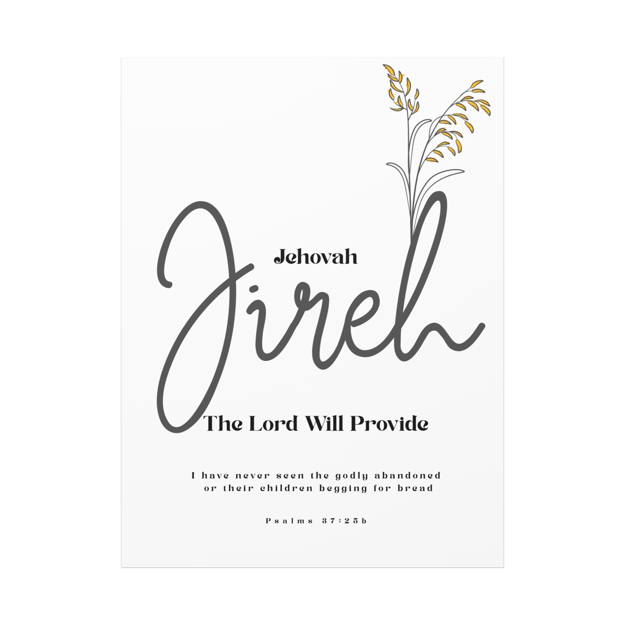 Jehovah Jireh Canvas - Minimalist 'The Lord Will Provide' Wall Art, Ready to Hang - Image 21