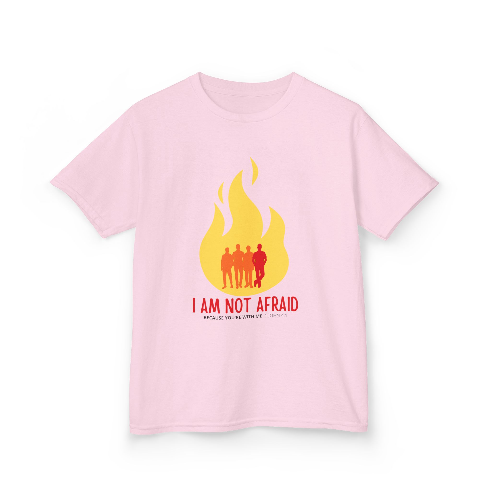 I Am Not Afraid - Kids Tee - 1 John 4:1, Christian Apparel - Image 20