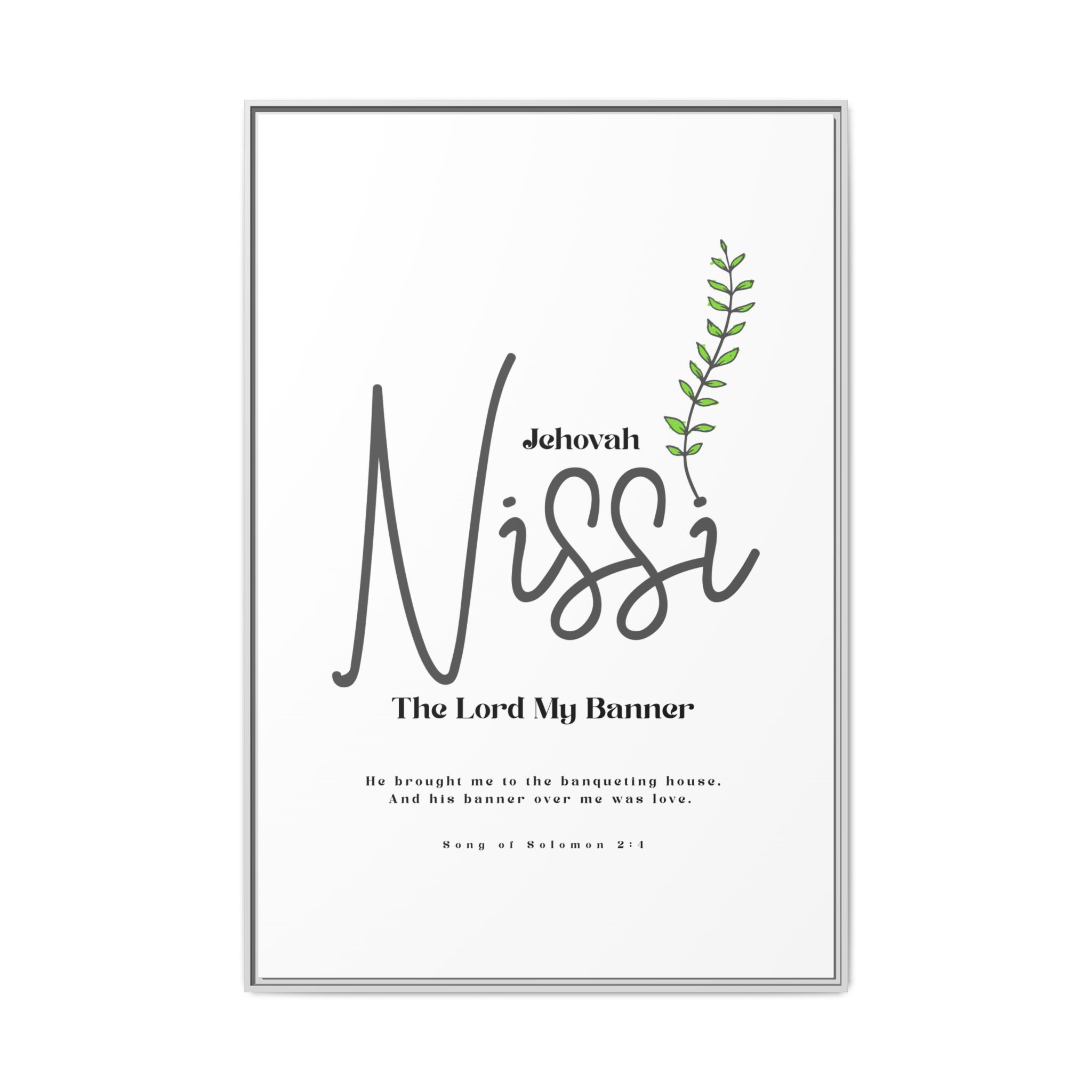 Jehovah Nissi Framed Canvas - "The Lord My Banner" Multi-Color Victory Wall Art - Image 57
