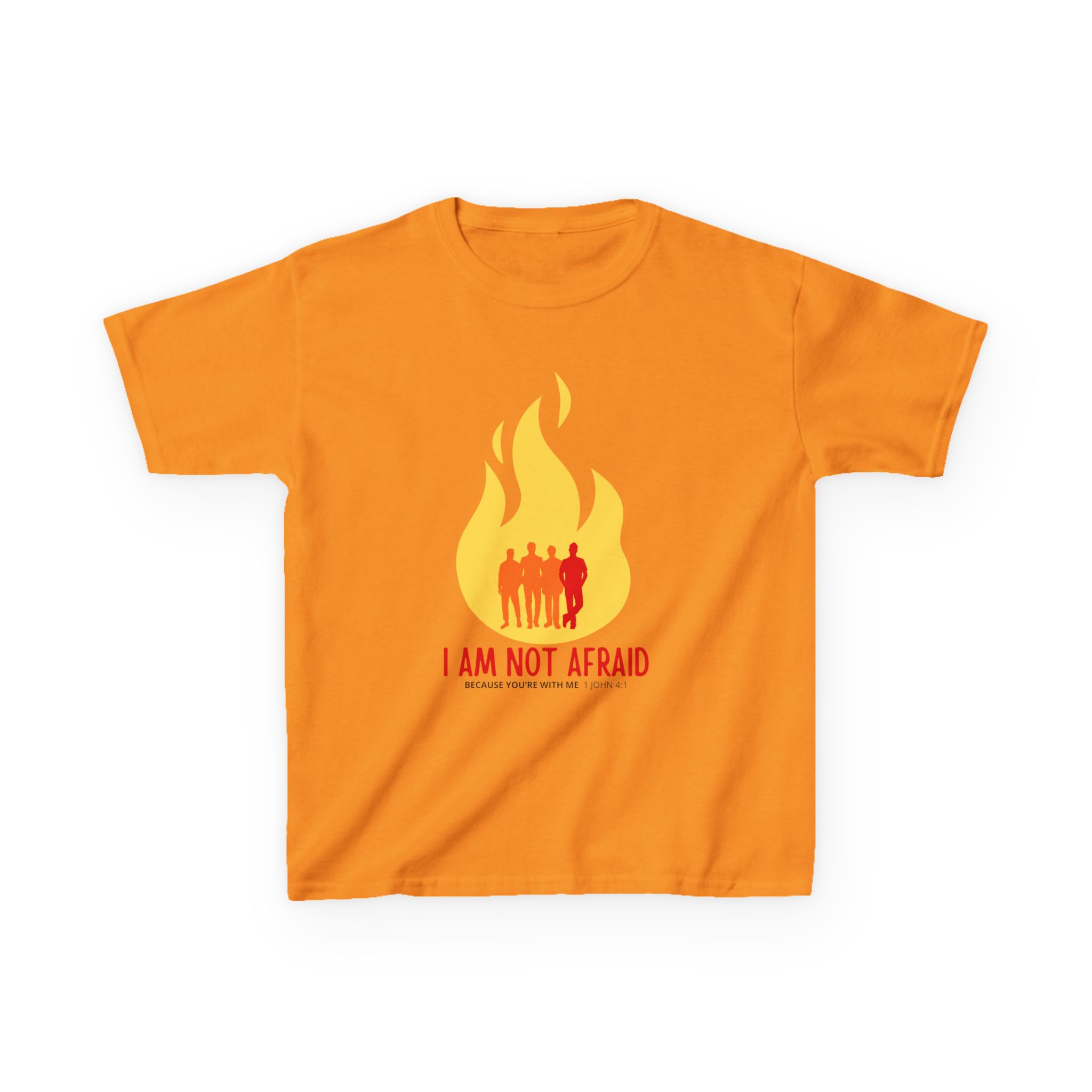 I Am Not Afraid - Kids Tee - 1 John 4:1, Christian Apparel