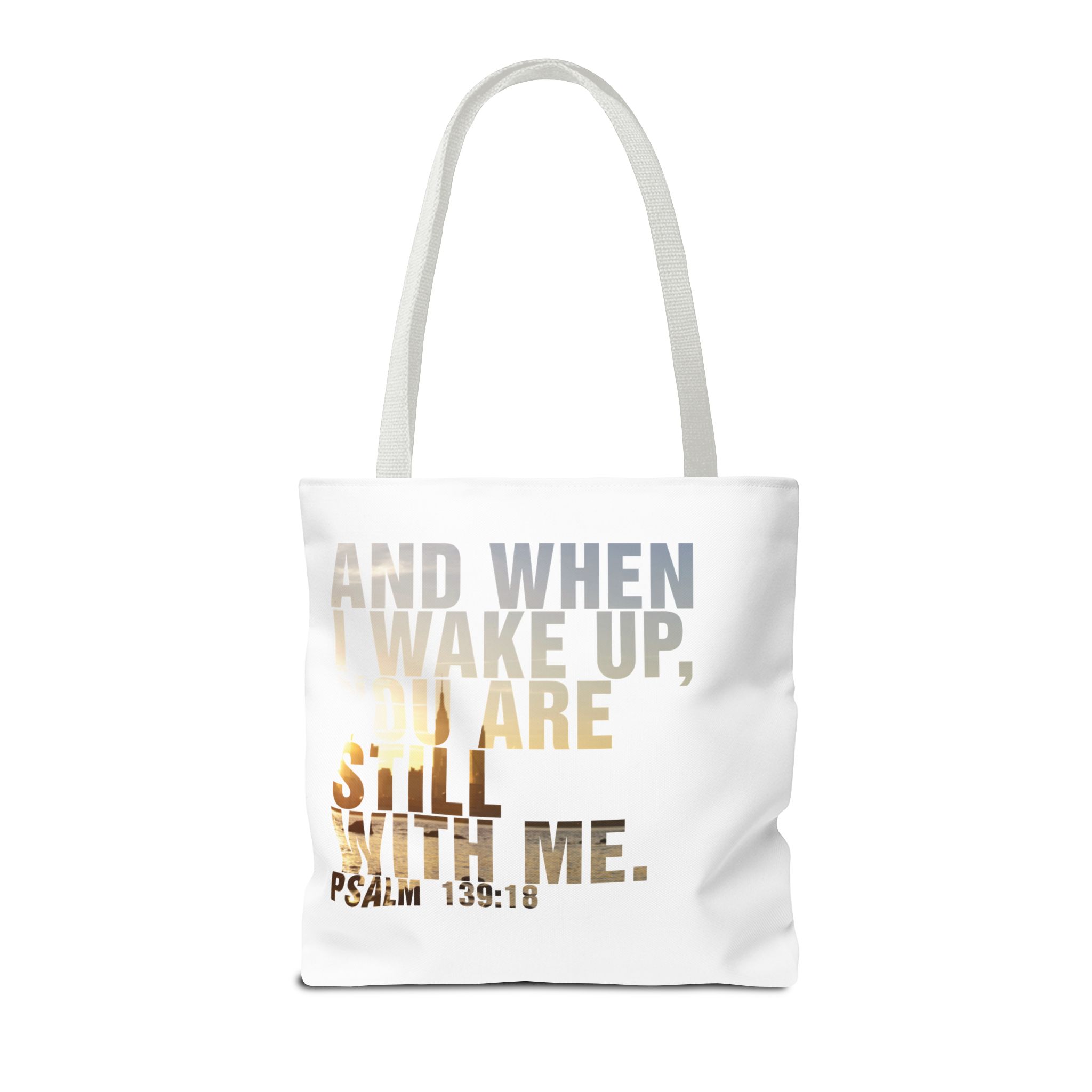 Inspirational 'And When I Wake Up' Tote Bag – Psalm 139:18, Durable & Stylish - Image 30