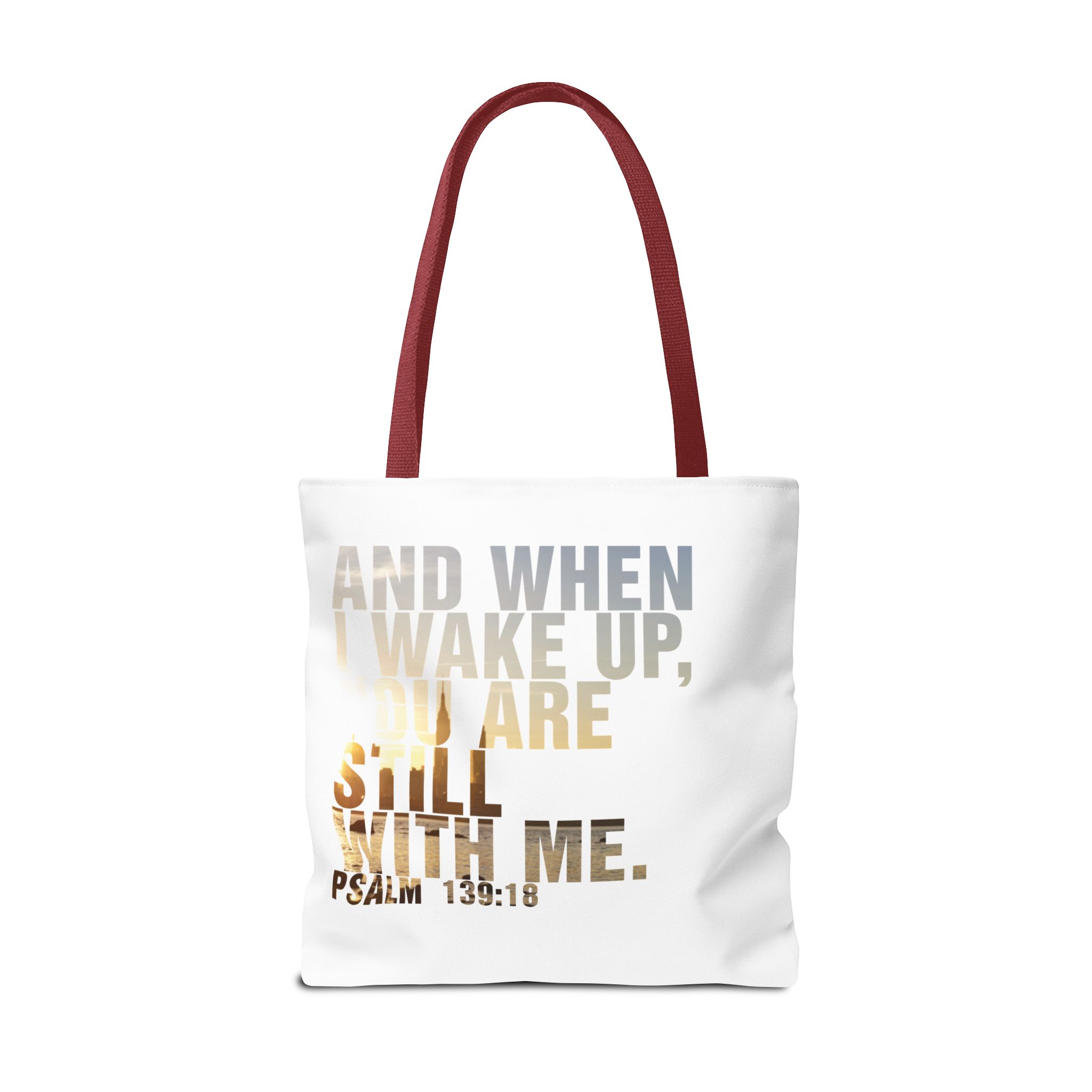 Inspirational 'And When I Wake Up' Tote Bag – Psalm 139:18, Durable & Stylish - Image 22
