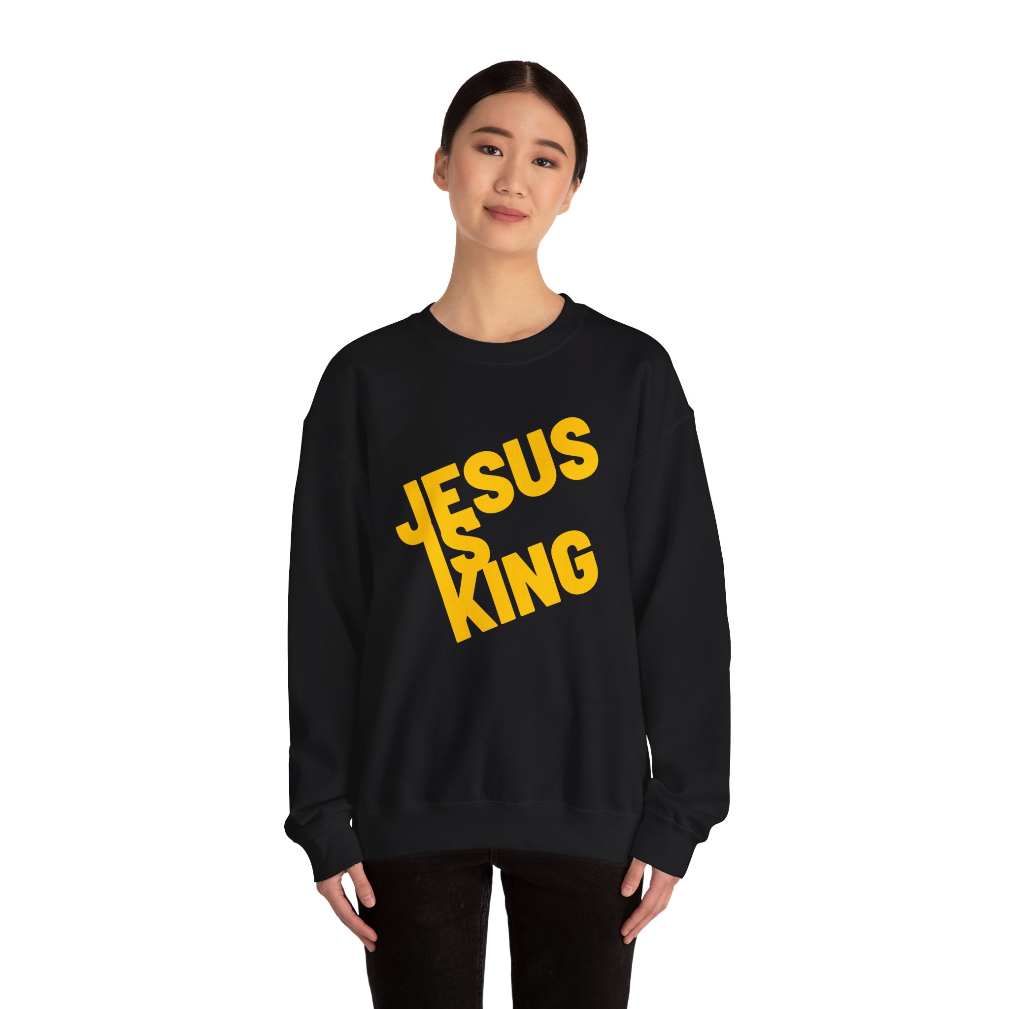Jesus is King - Sweatshirt - Christian Apparel, Unisex Heavy Blend - Image 19