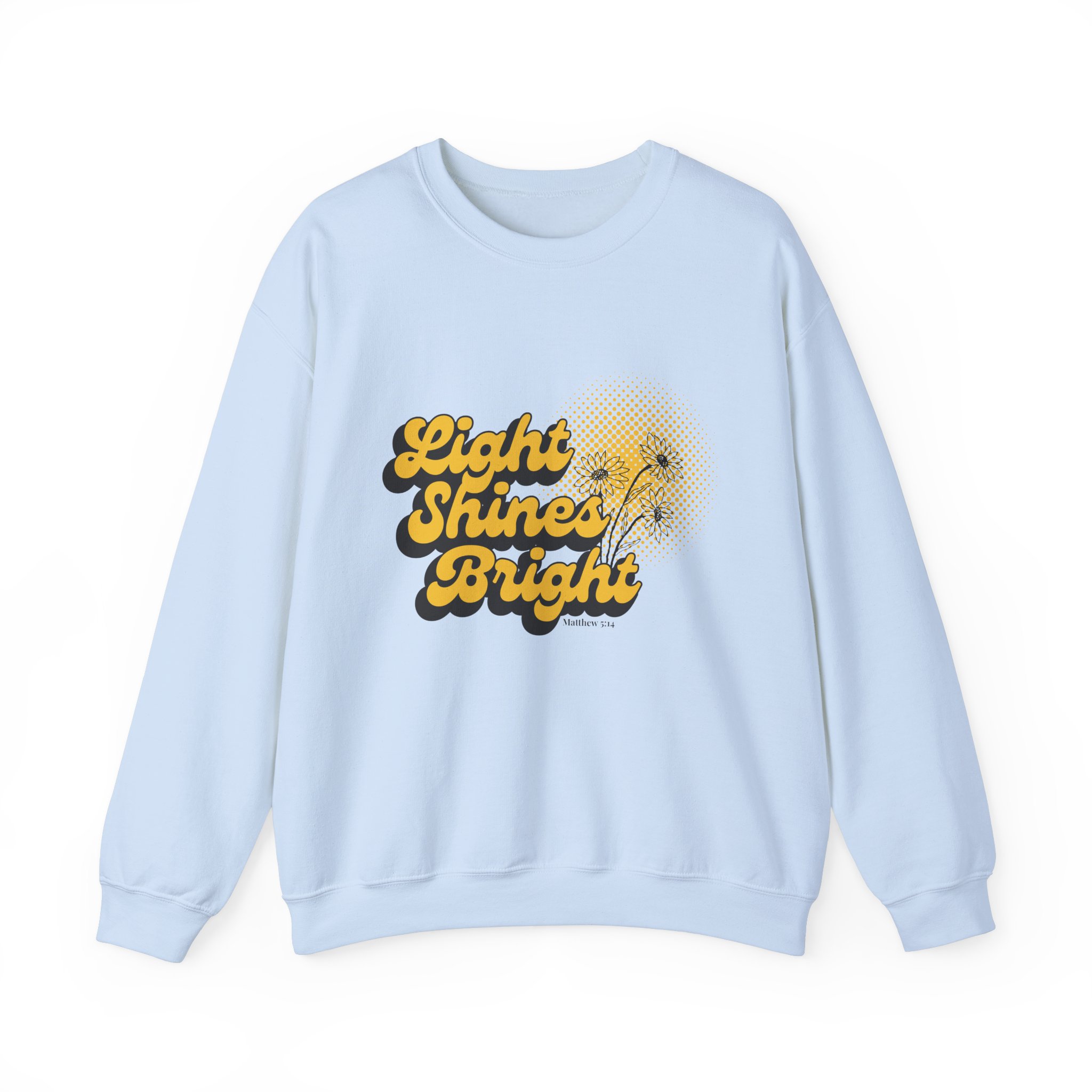 Light Shines Bright, Sweatshirt - Matthew 5:14, Christian Apparel - Image 20