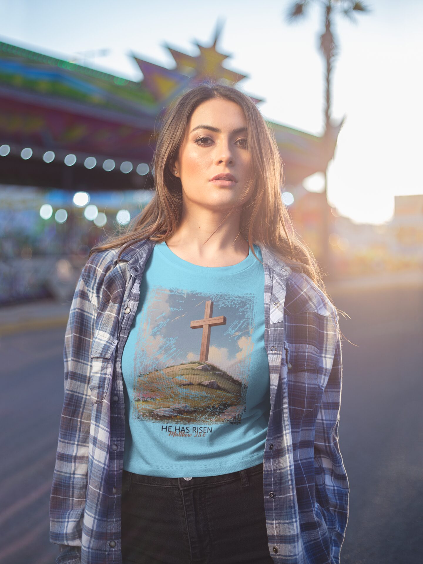 He Has Risen Matthew 28:6 - Inspirational Christian T-Shirt by Love316 - Image 11