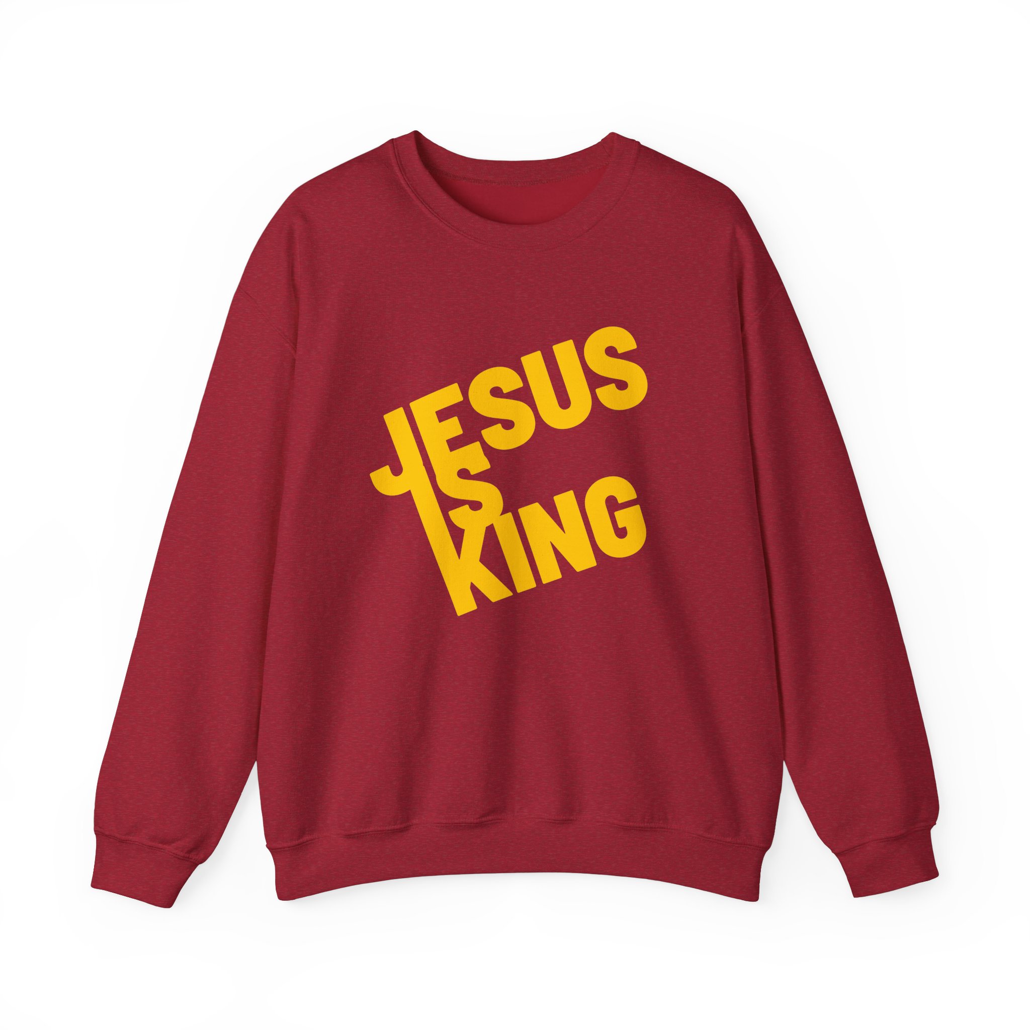 Jesus is King - Sweatshirt - Christian Apparel, Unisex Heavy Blend - Image 56