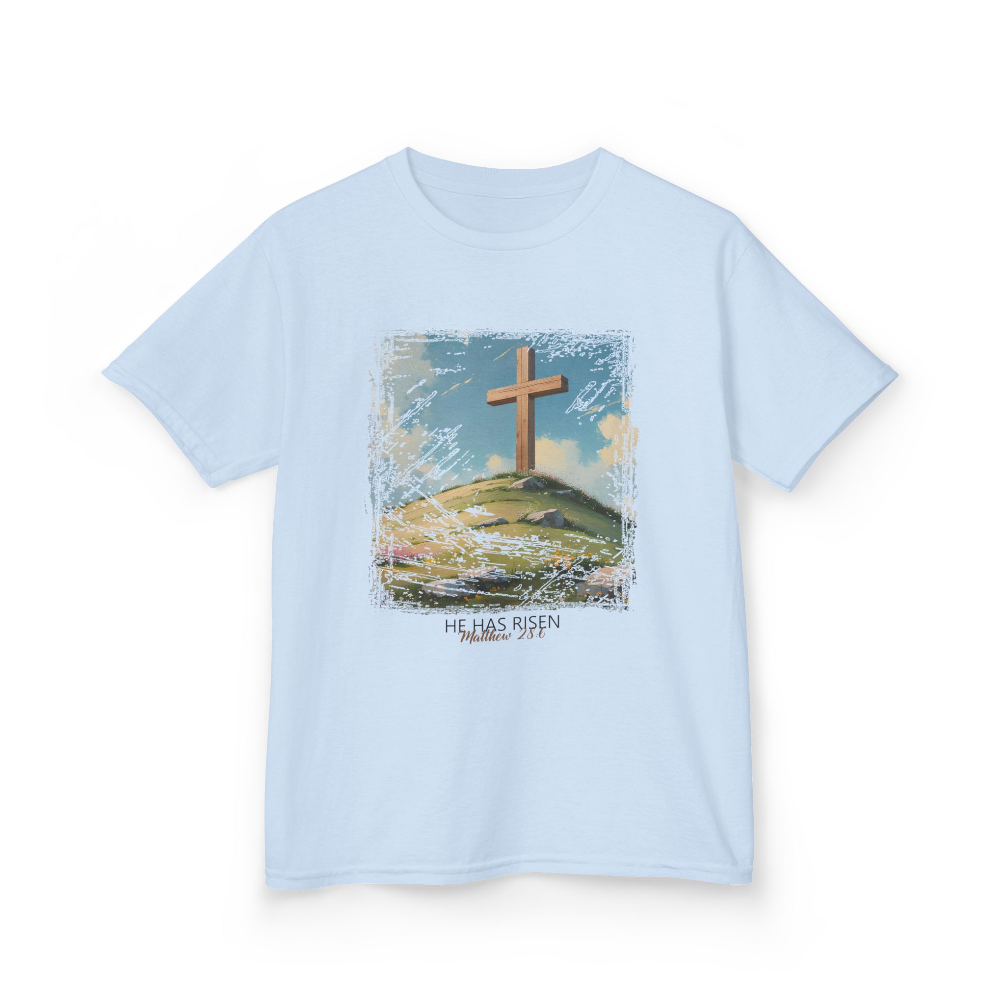 He Has Risen Matthew 28:6 - Inspirational Kids Christian T-Shirt by Love316 - Image 12
