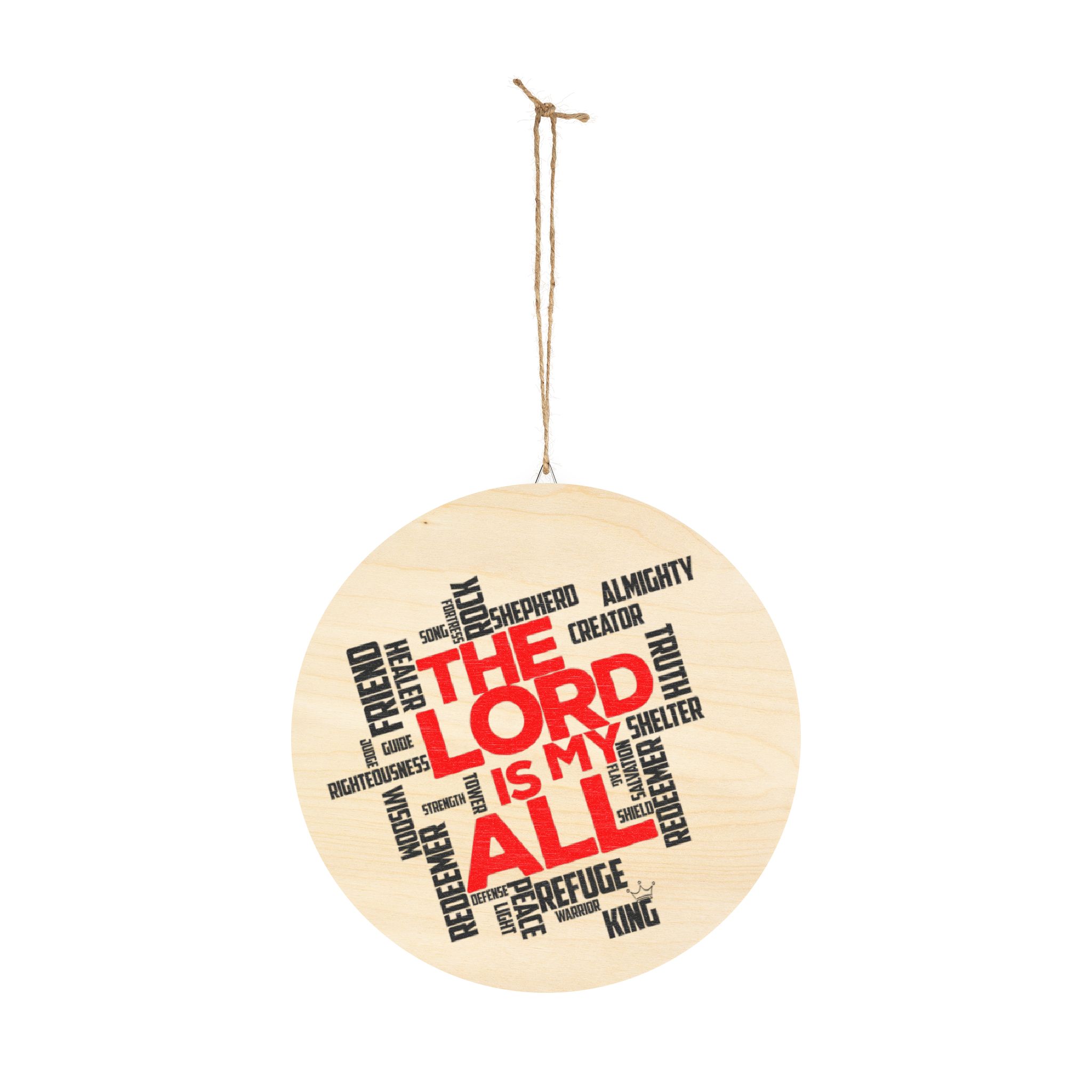 The Lord is My All - Wooden Sign - Christian Wall Art with Inspirational Design - Image 9