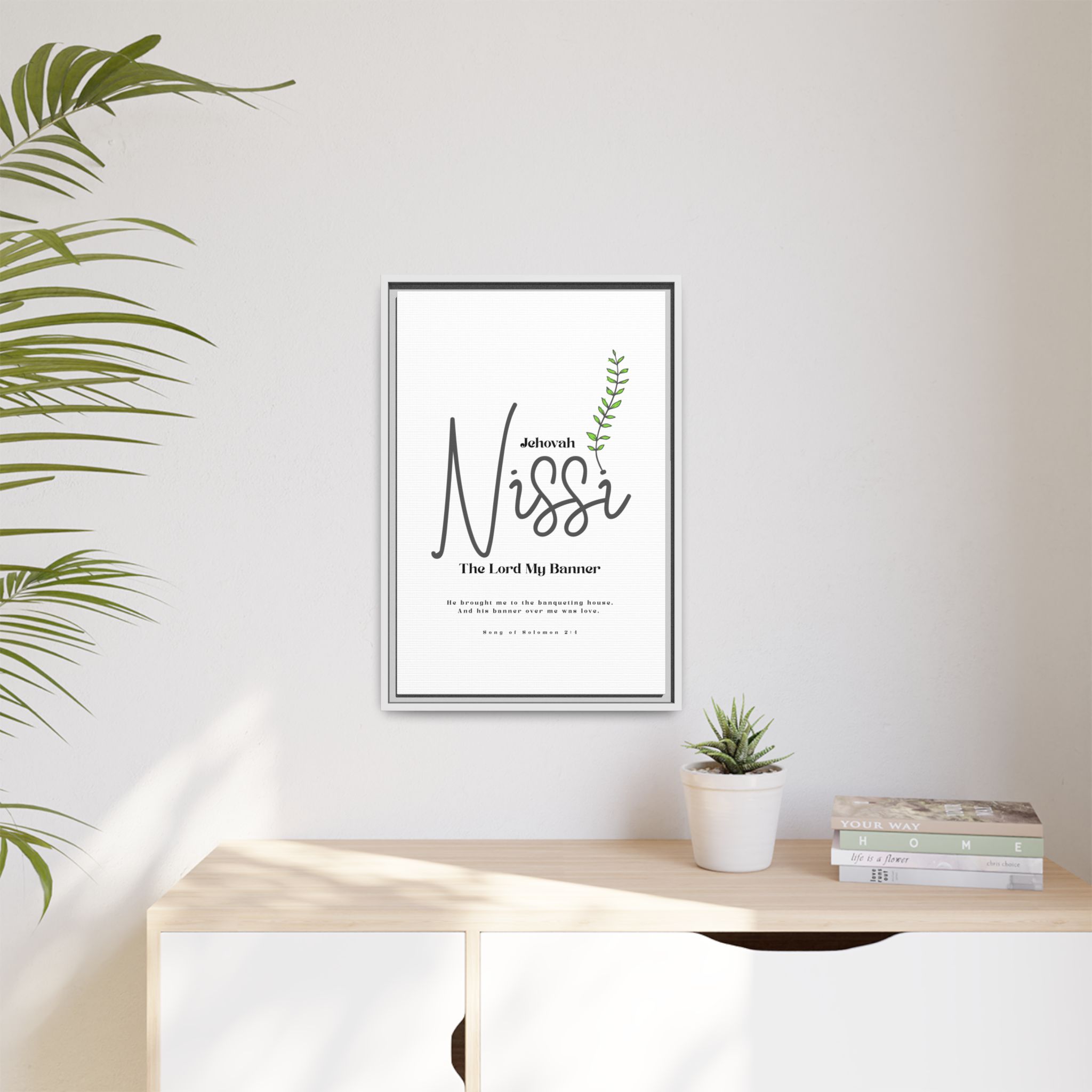 Jehovah Nissi Framed Canvas - "The Lord My Banner" Multi-Color Victory Wall Art - Image 47