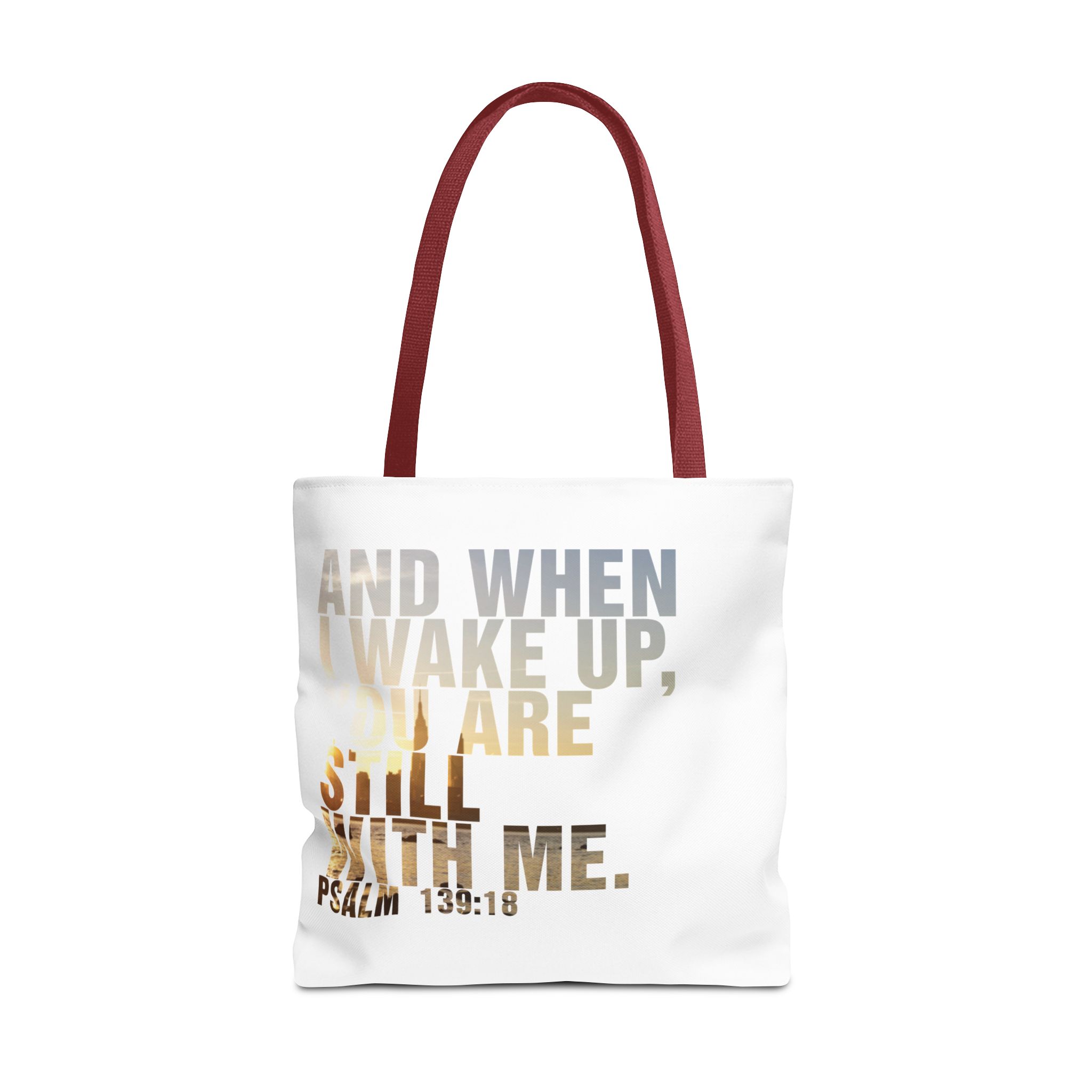 Inspirational 'And When I Wake Up' Tote Bag – Psalm 139:18, Durable & Stylish - Image 21