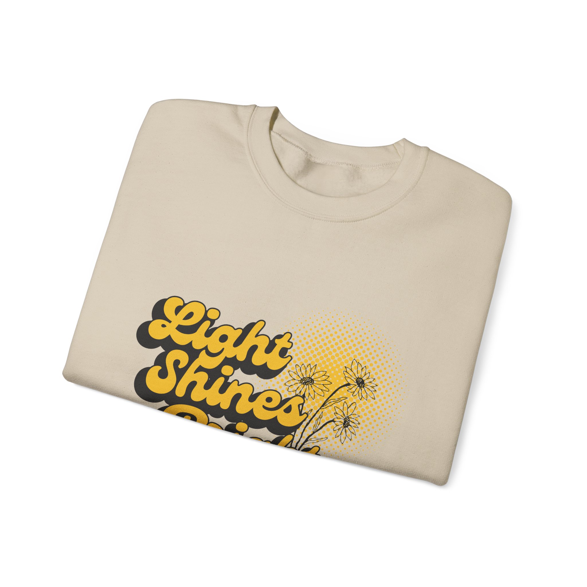 Light Shines Bright, Sweatshirt - Matthew 5:14, Christian Apparel - Image 4