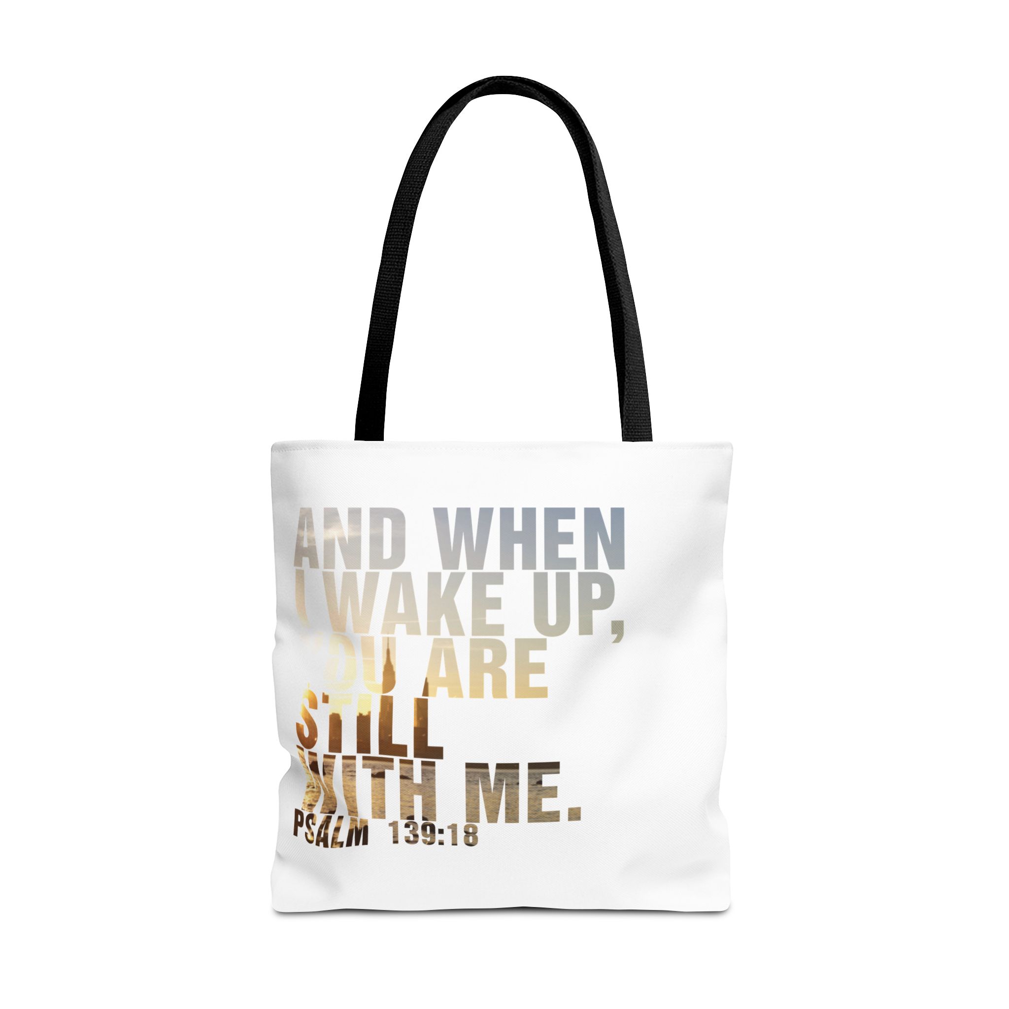 Inspirational 'And When I Wake Up' Tote Bag – Psalm 139:18, Durable & Stylish - Image 9