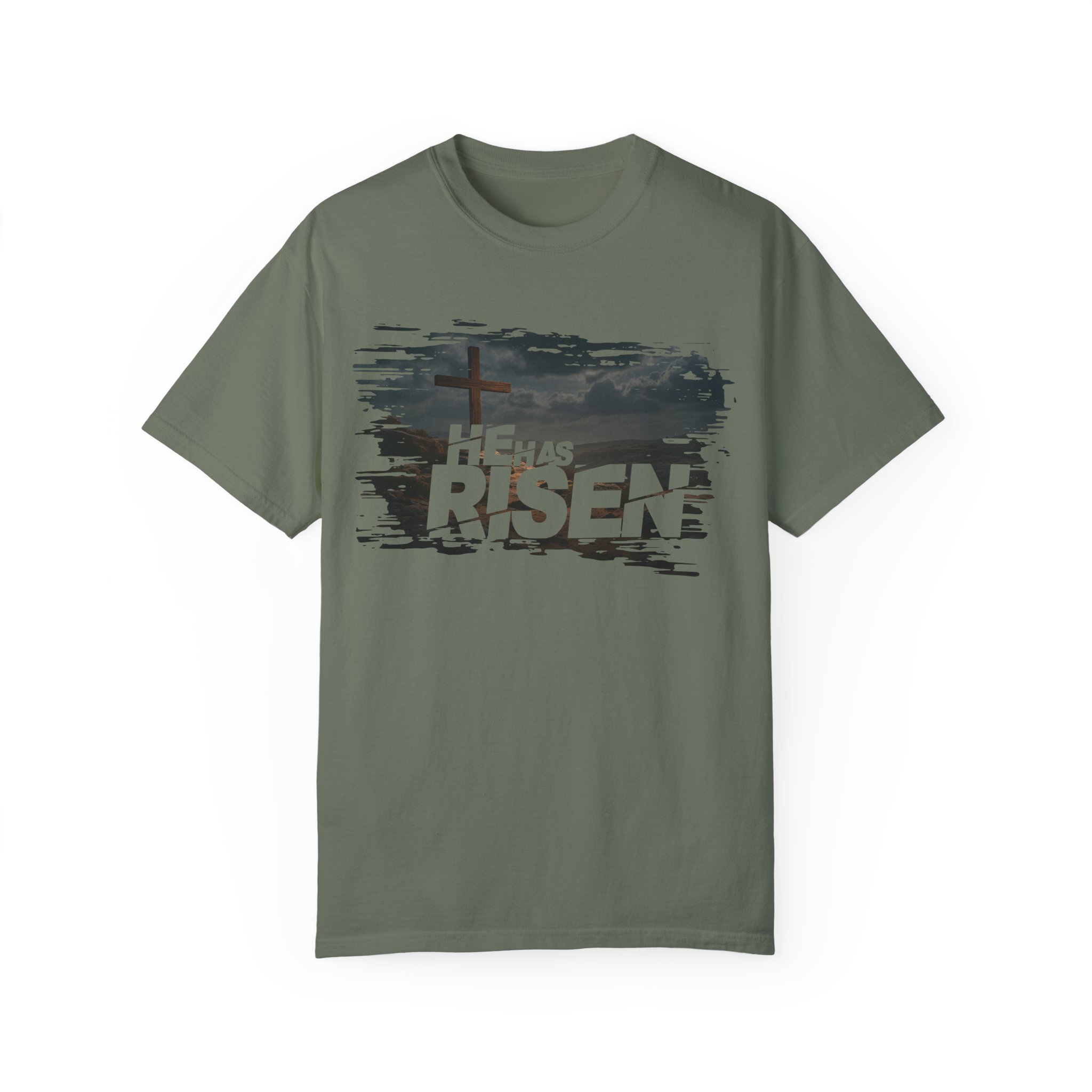 He Has Risen Matthew 28:6 v2 - Inspirational Unisex Christian T-Shirt by Love316 - Image 33