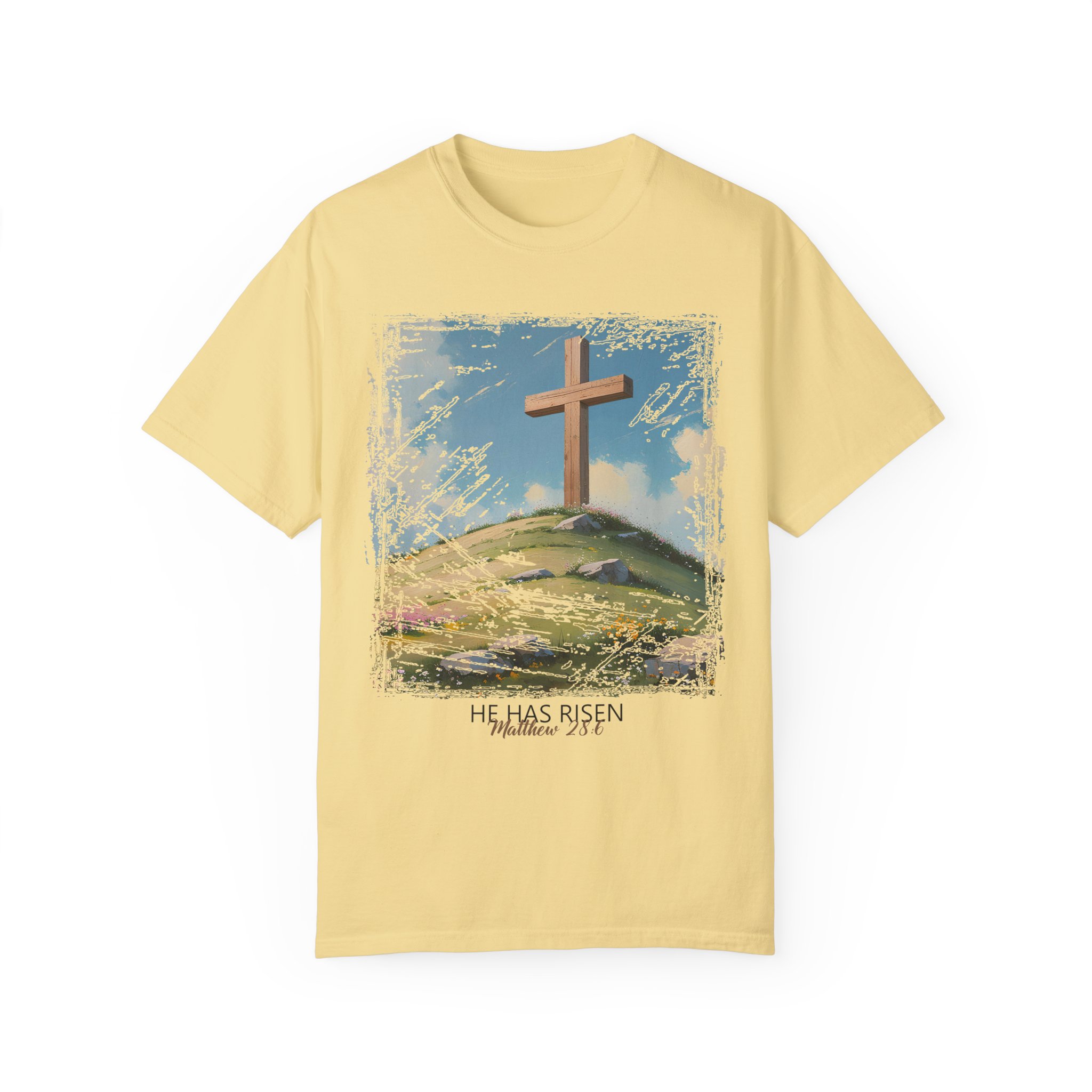 He Has Risen Matthew 28:6 - Inspirational Christian T-Shirt by Love316 - Image 4