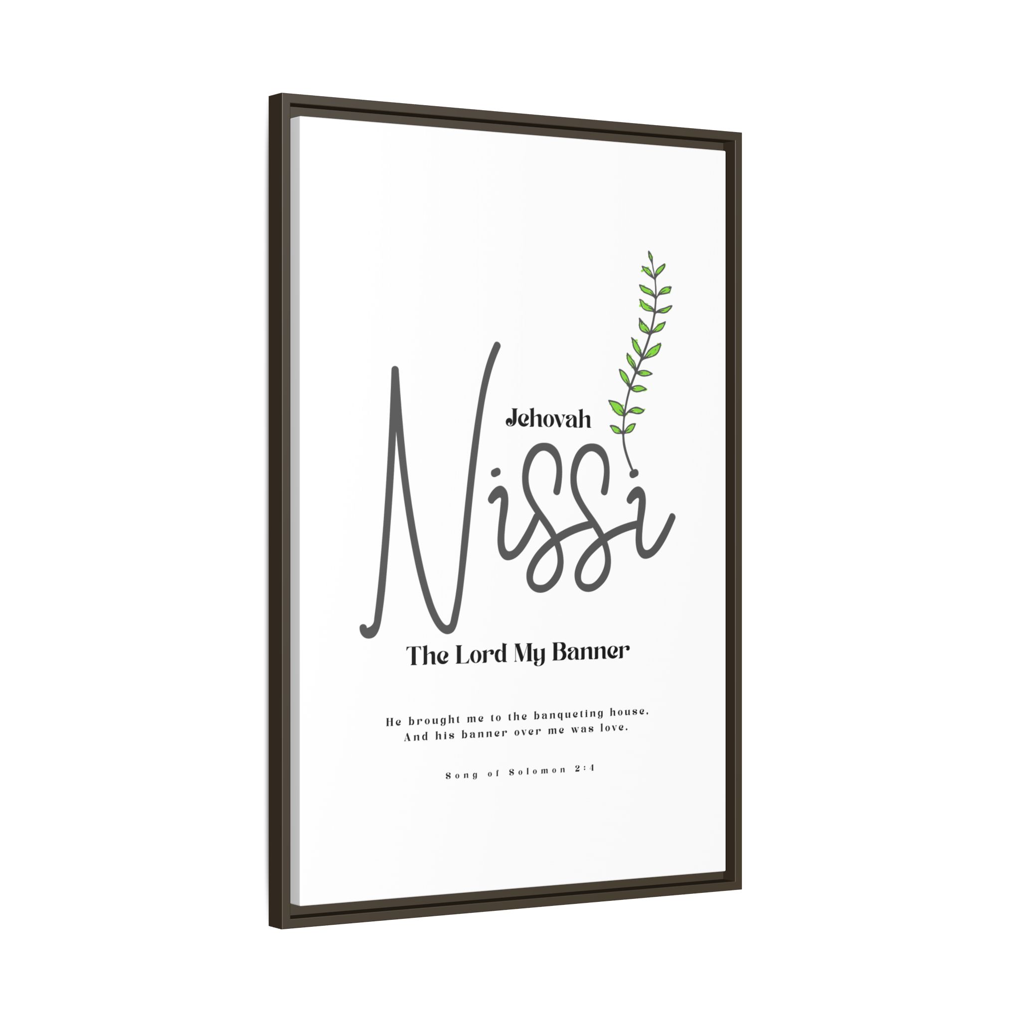 Jehovah Nissi Framed Canvas - "The Lord My Banner" Multi-Color Victory Wall Art - Image 10