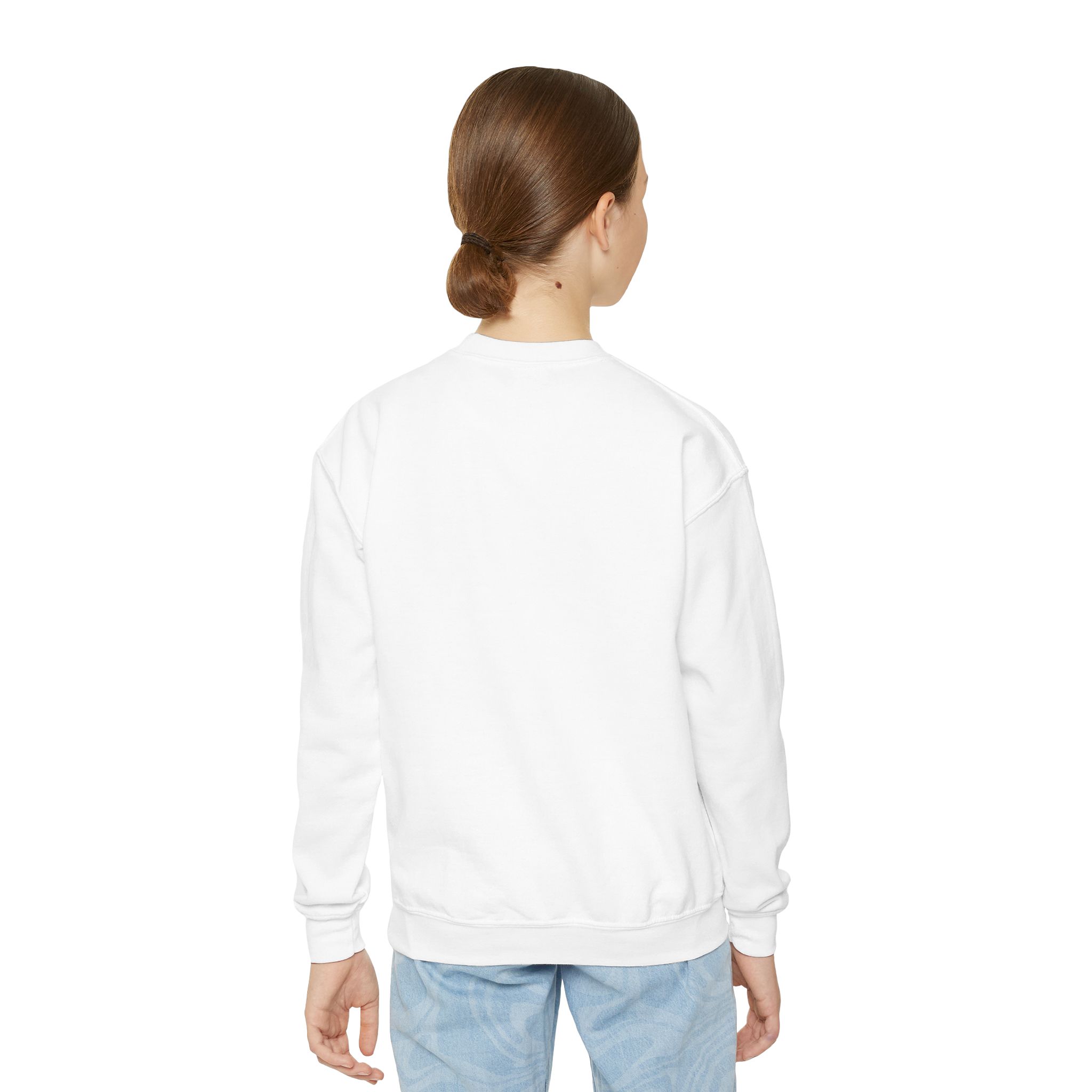I Am a Princess – My Tiara Is in Heaven - Youth Crewneck Sweatshirt - Image 8