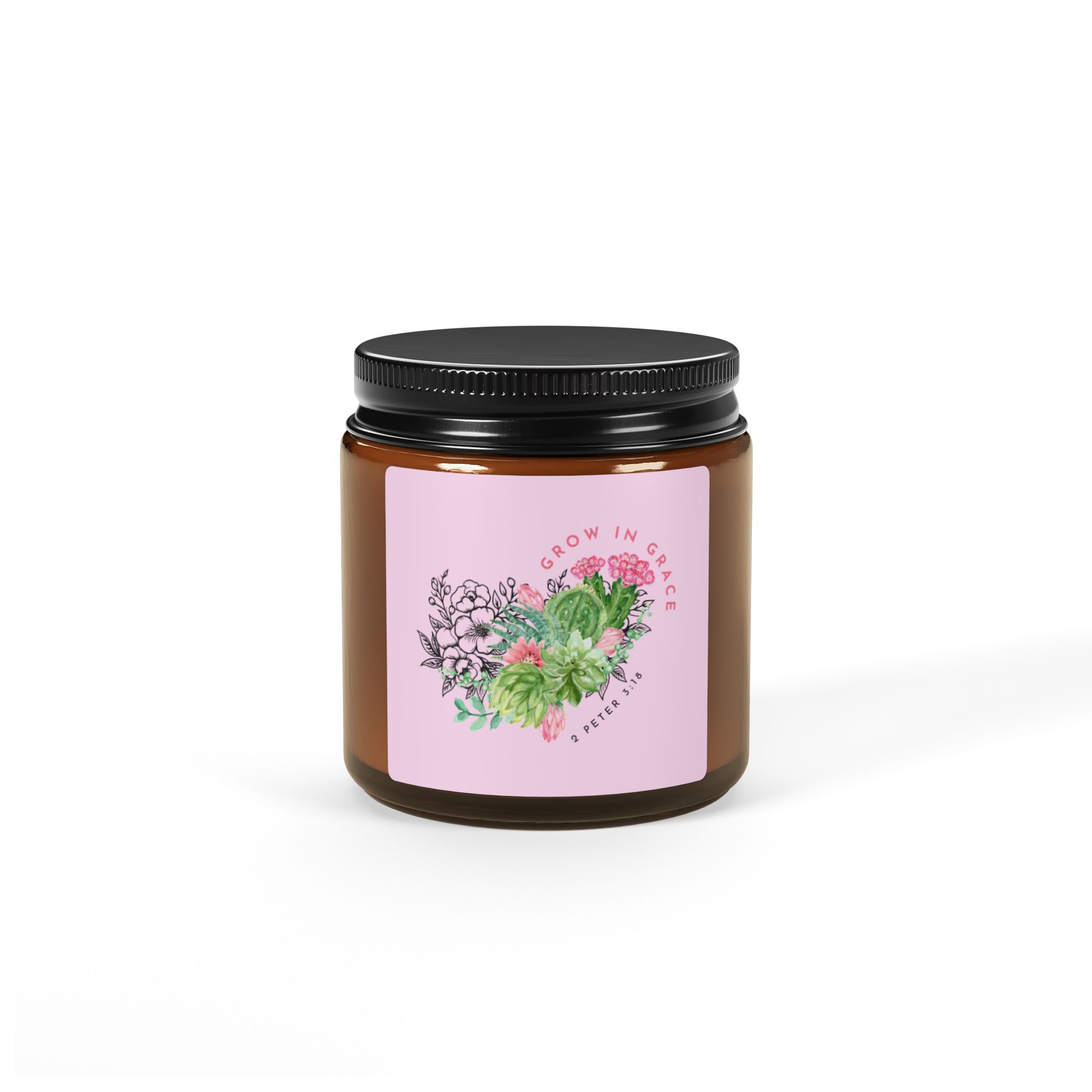 Grow in Grace, Scented Candle - 2 Peter 3:18, Christian Home Decor - Image 6