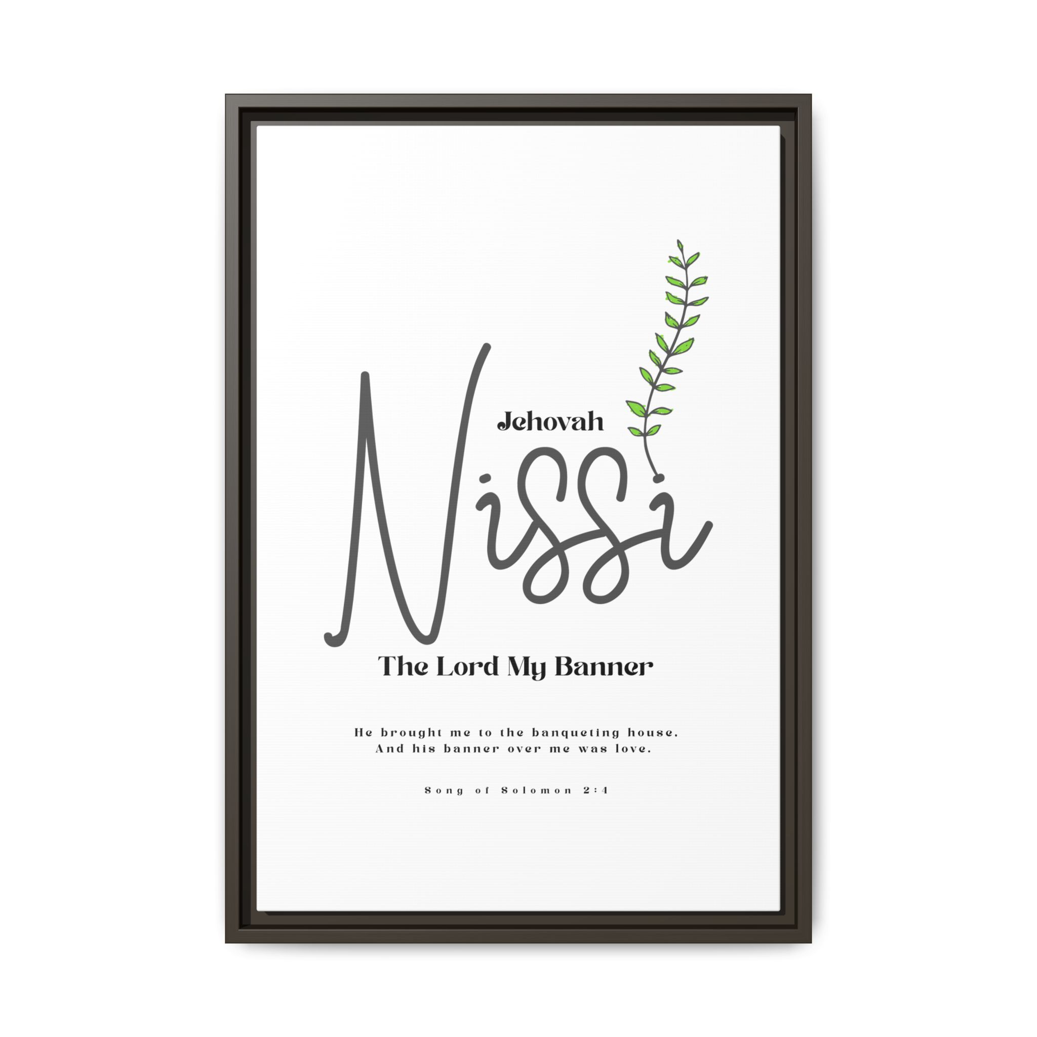 Jehovah Nissi Framed Canvas - "The Lord My Banner" Multi-Color Victory Wall Art - Image 41