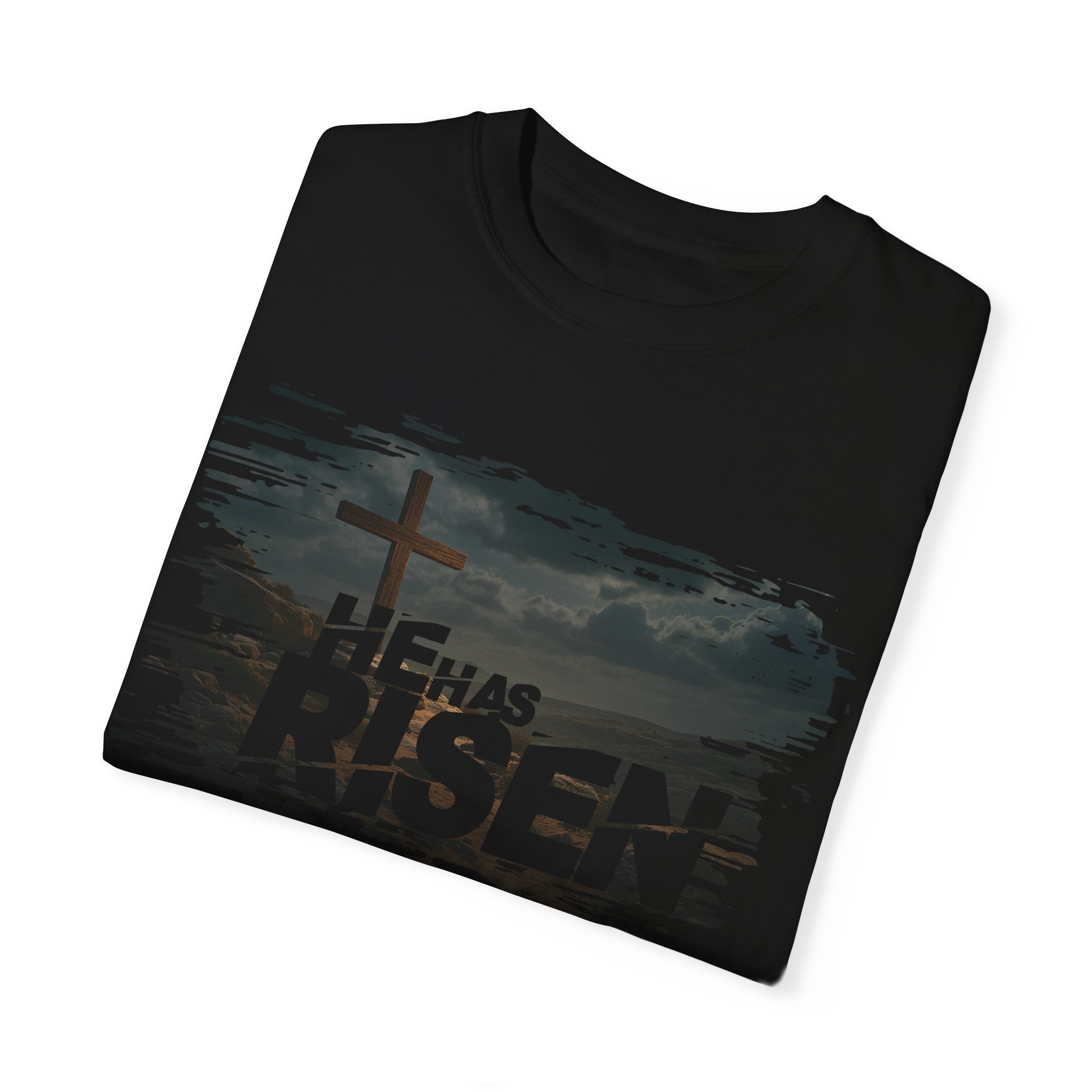 He Has Risen Matthew 28:6 v2 - Inspirational Unisex Christian T-Shirt by Love316 - Image 47