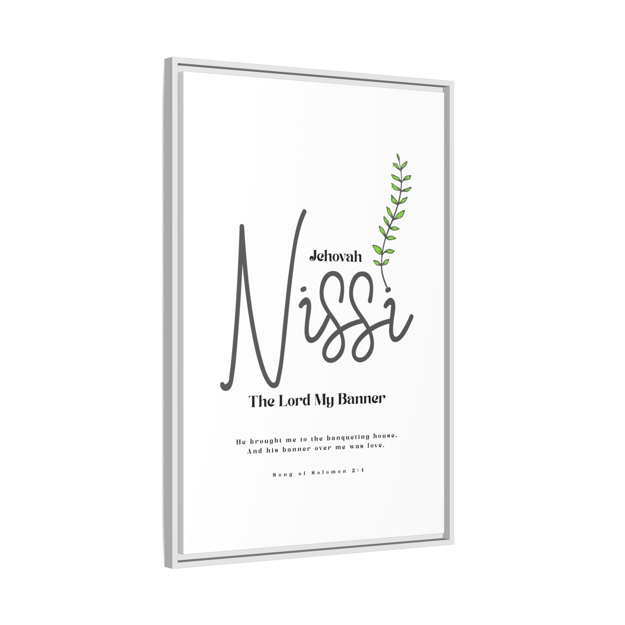 Jehovah Nissi Framed Canvas - "The Lord My Banner" Multi-Color Victory Wall Art - Image 14
