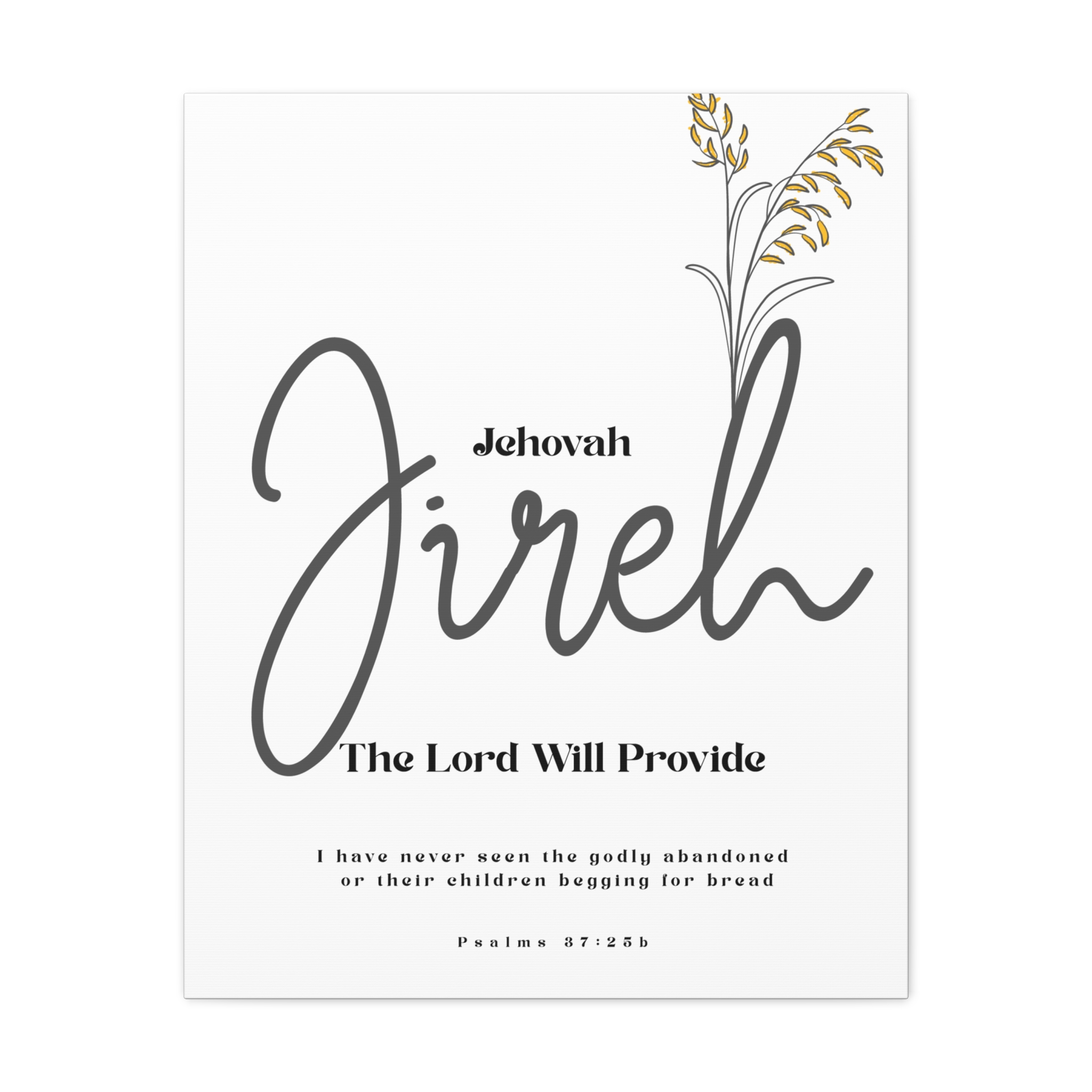 Jehovah Jireh Canvas - Minimalist 'The Lord Will Provide' Wall Art, Ready to Hang - Image 13