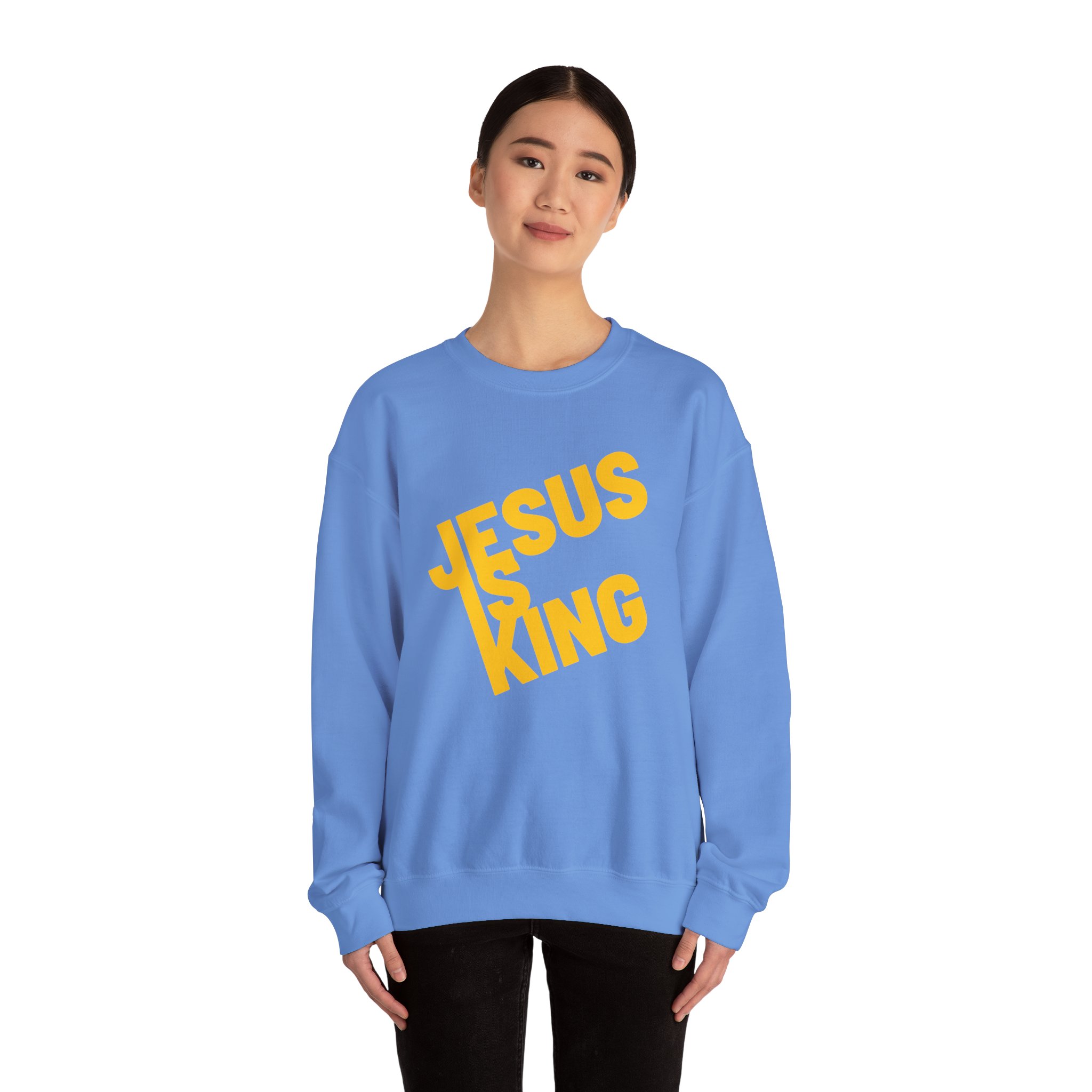 Jesus is King - Sweatshirt - Christian Apparel, Unisex Heavy Blend - Image 39